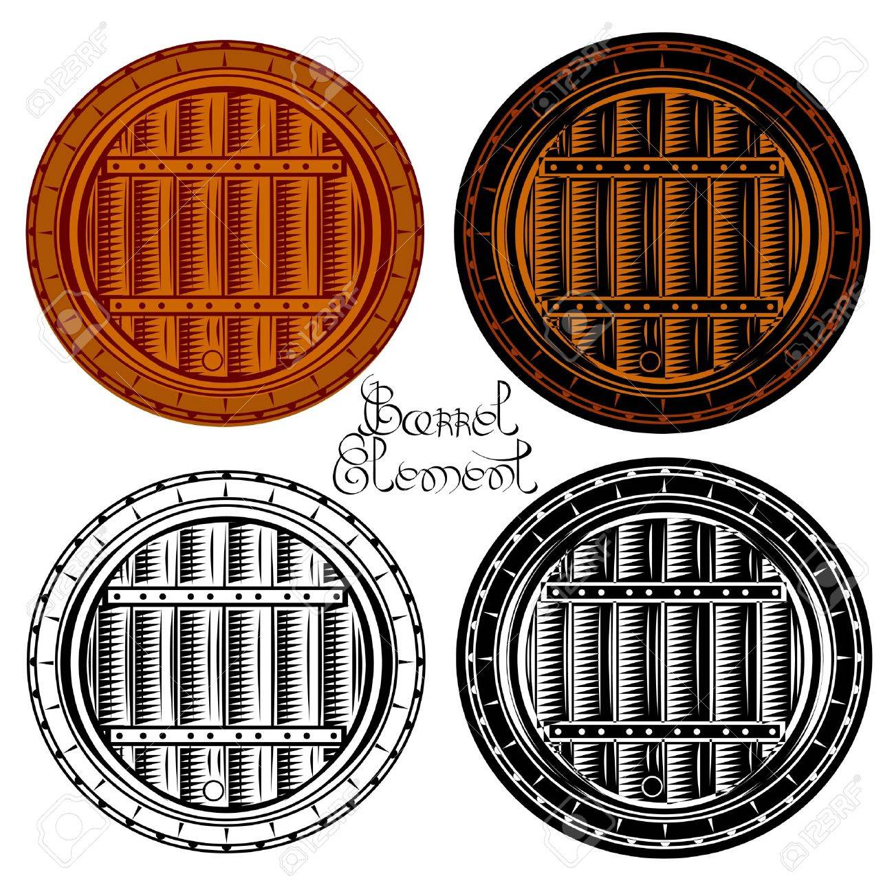 beer or wine silhouette full face barrel - 18204054 beer or wine silhouette full face barrel - 18204054