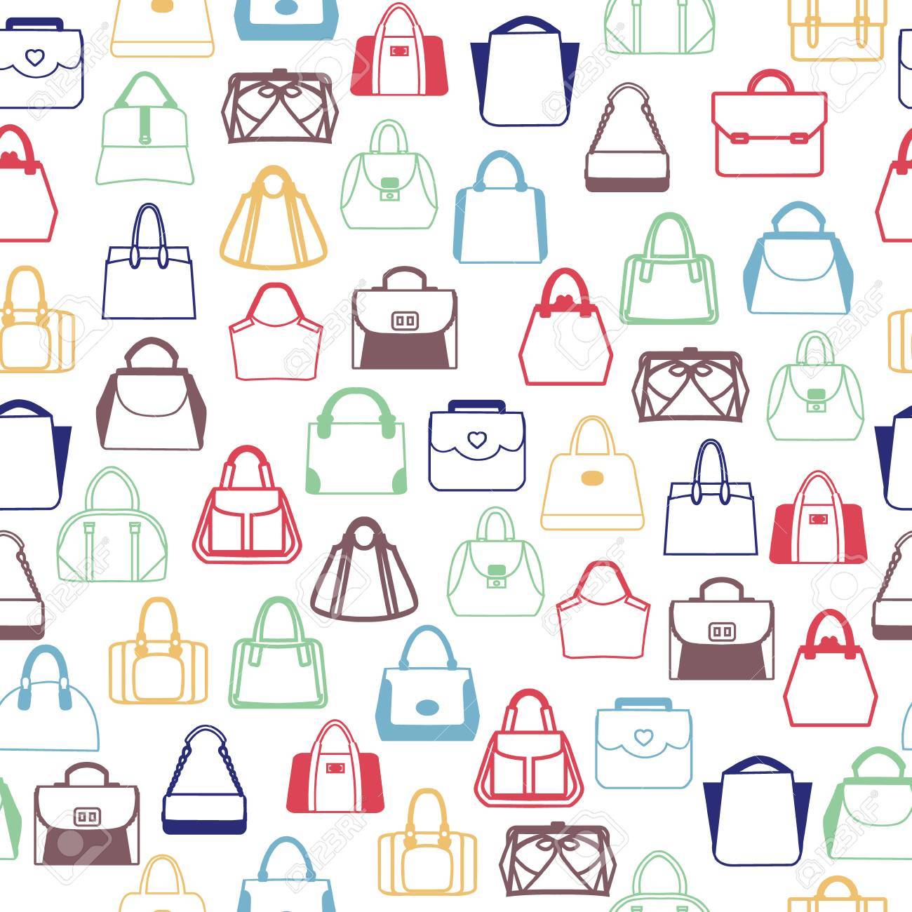 pattern of fashion bags women and men handbags and travel bag