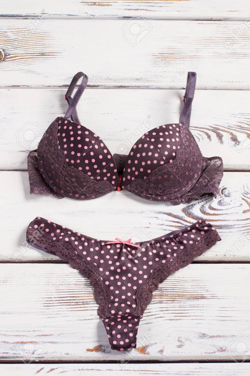 Polka dots bra and panty Clearance