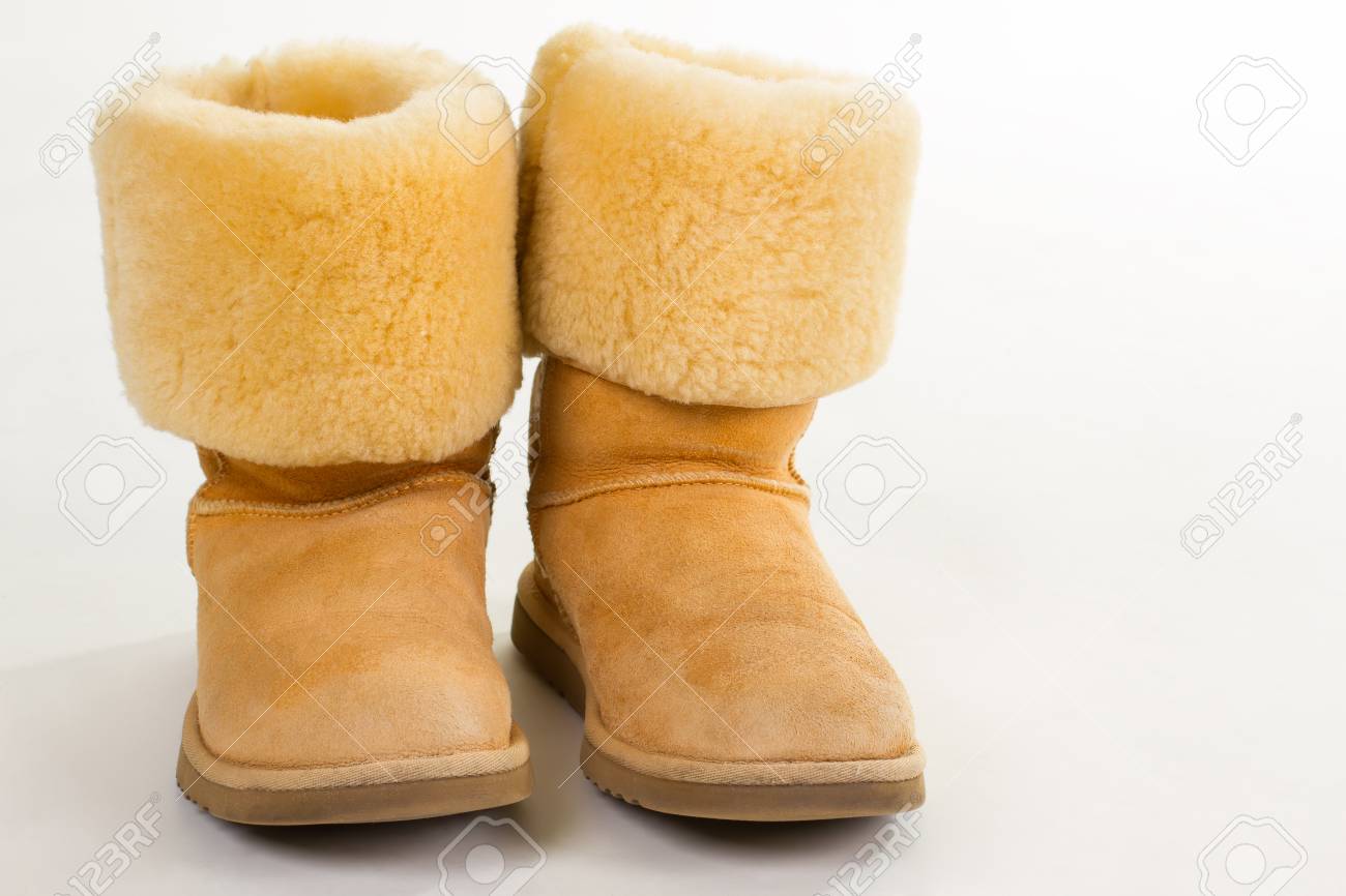 yellow winter boots