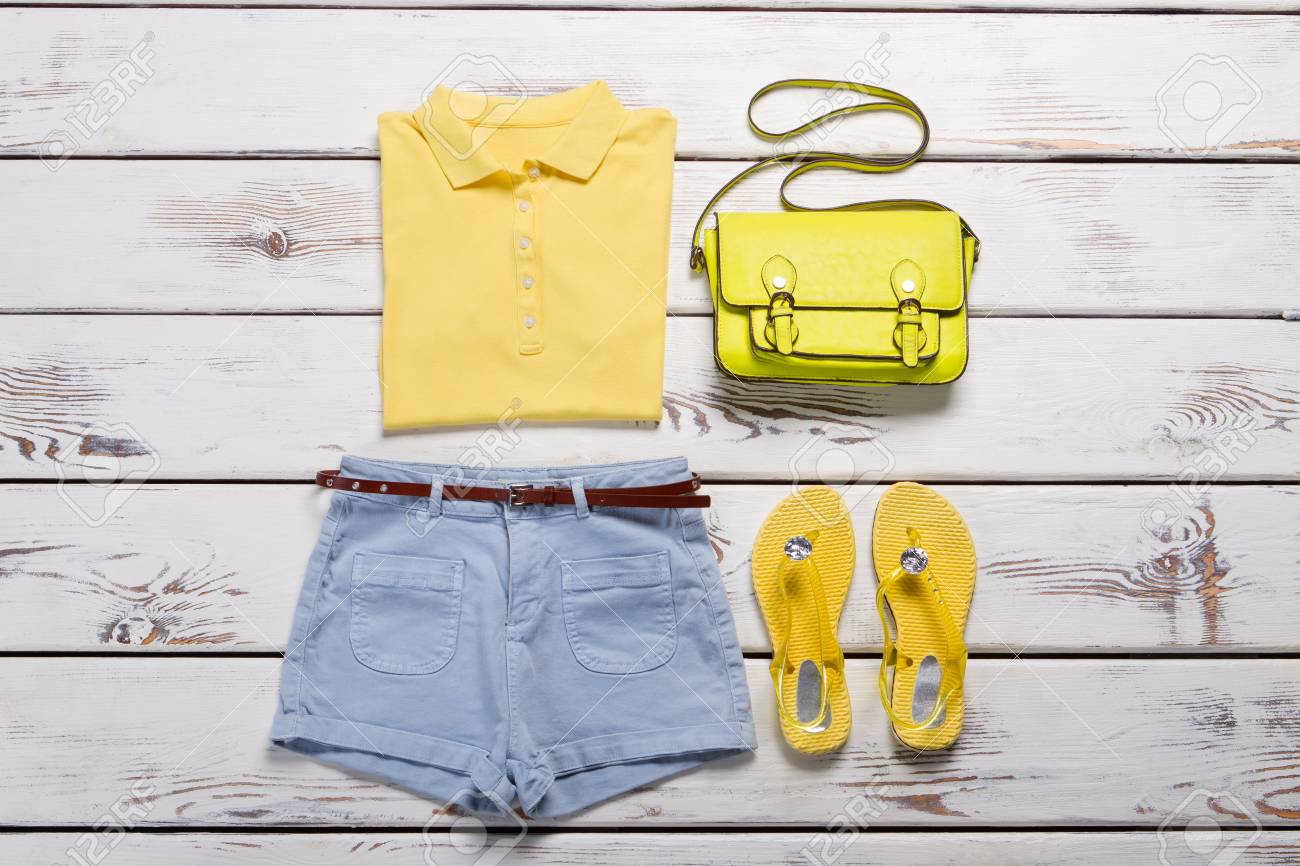 yellow polo shirt outfit women's