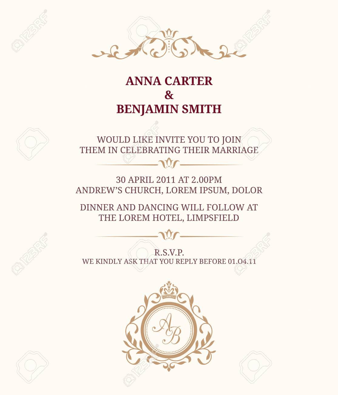 vintage invite template