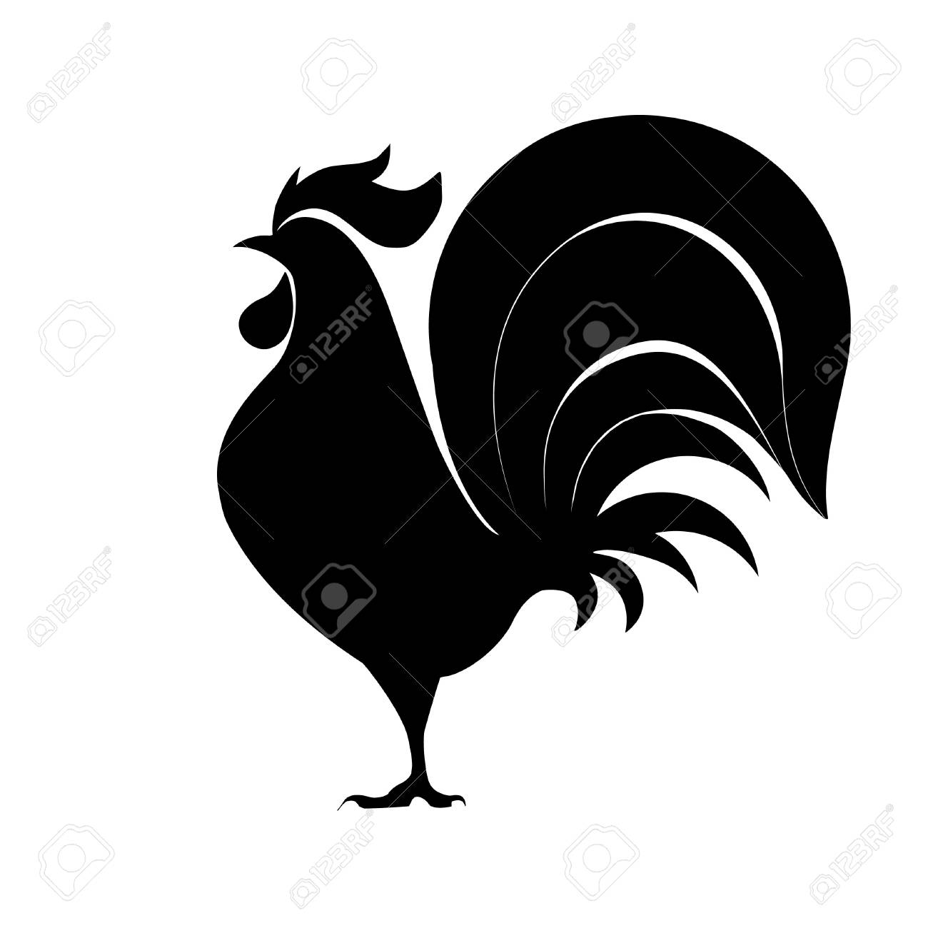 酉のシルエット イラスト のイラスト素材 ベクタ Image 6603