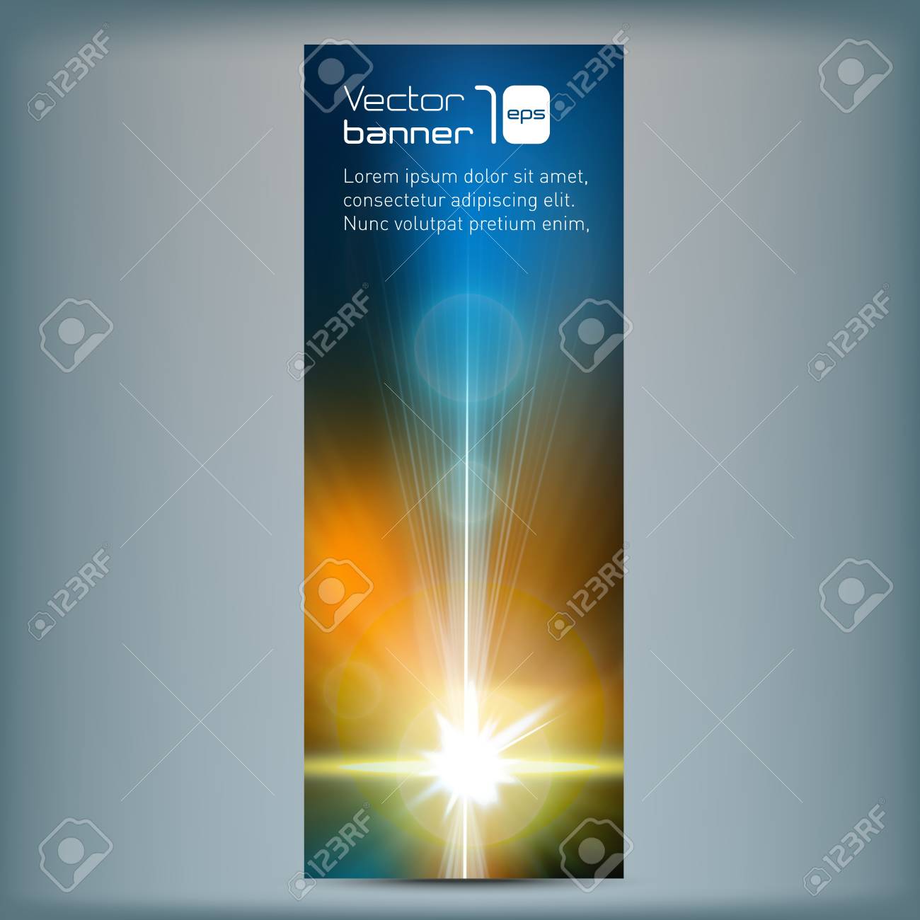 modern banner with abstract background and flair vector flair template