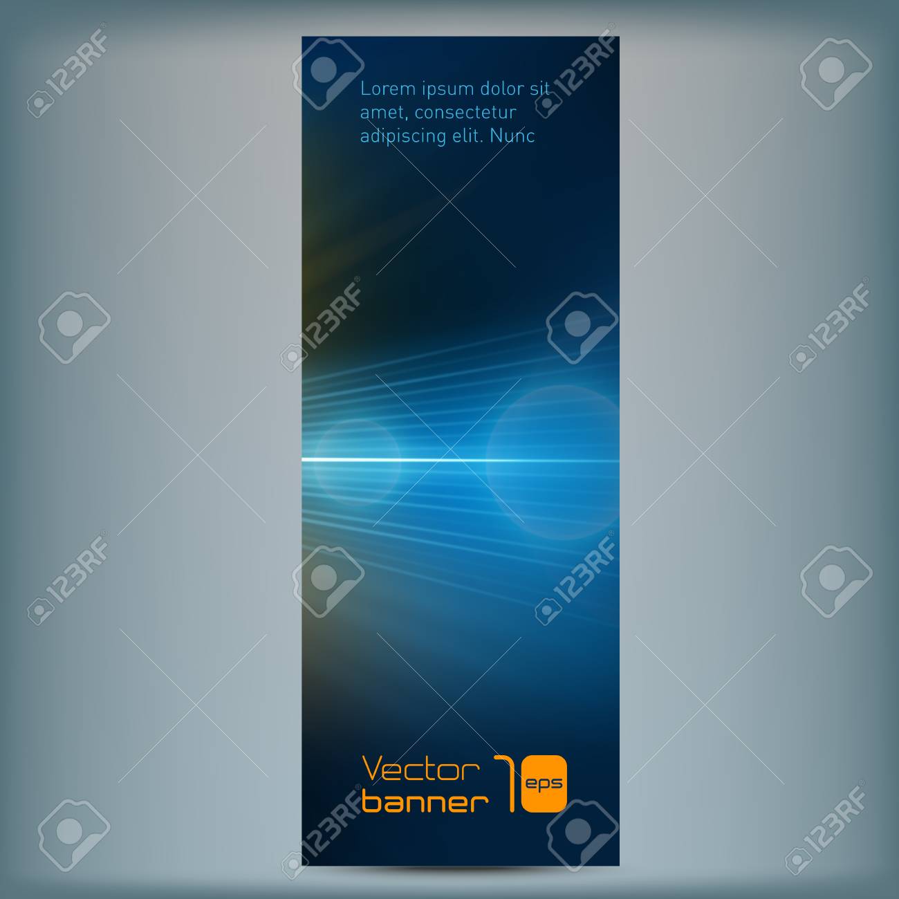 modern banner with abstract background and flair vector flair template