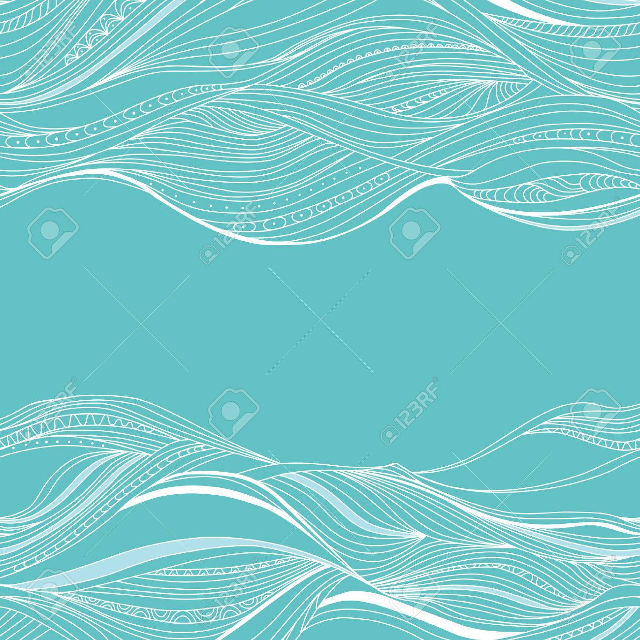 Vector banner with waves and place for your text - 54860521 Vector banner with waves and place for your text - 54860521