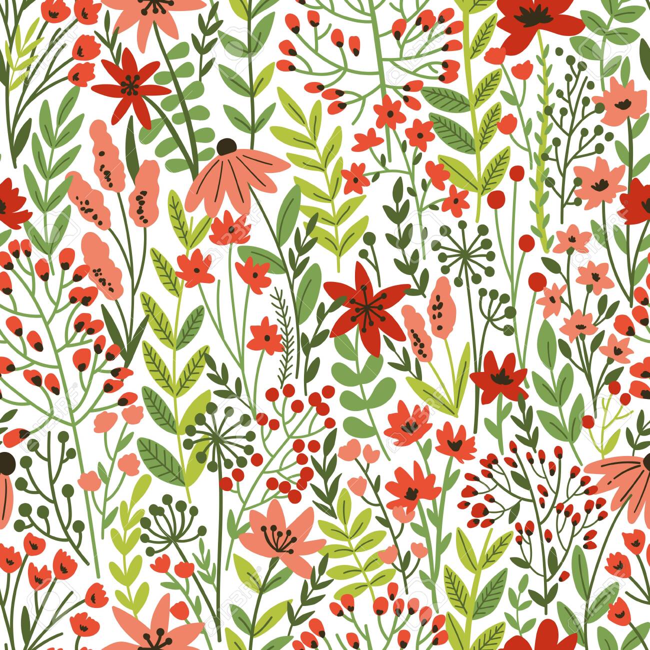 Cute Floral seamless pattern with tiny flower. Wild flowers illustration. Elegant template for fashion prints. - 149823752 Cute Floral seamless pattern with tiny flower. Wild flowers illustration. Elegant template for fashion prints. - 149823752