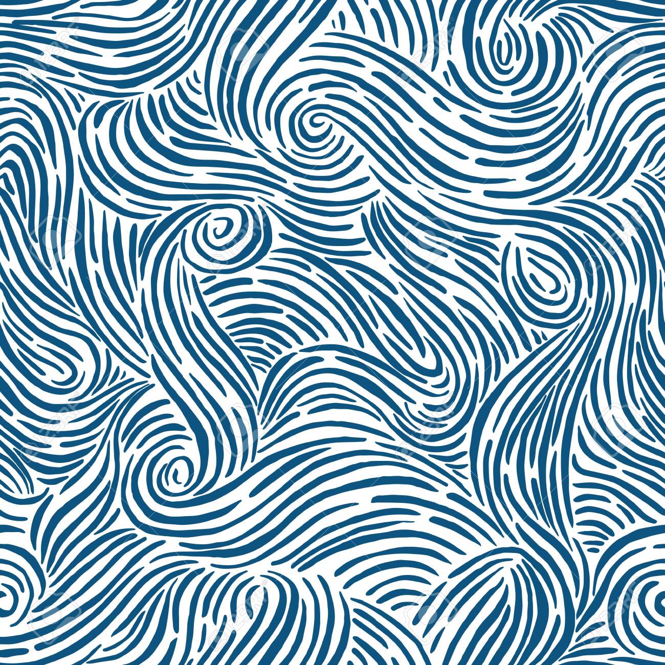 Seamless pattern with waves. Design for backdrops with sea, rivers or water texture. Repeating texture. Surface design. - 152406542 Seamless pattern with waves. Design for backdrops with sea, rivers or water texture. Repeating texture. Surface design. - 152406542