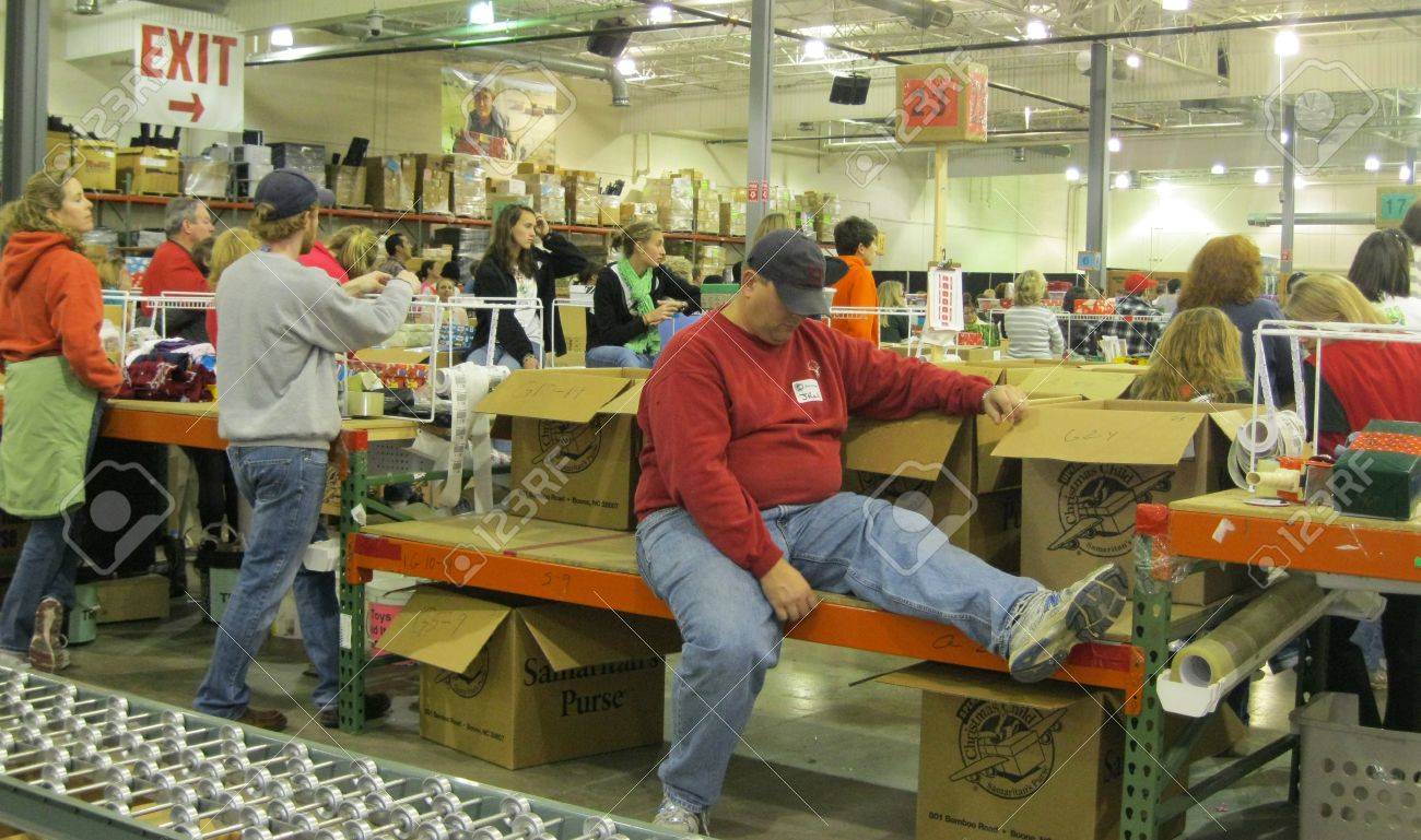 december 9 2010 charlotte nc operation christmas child stock operation christmas child charlotte nc