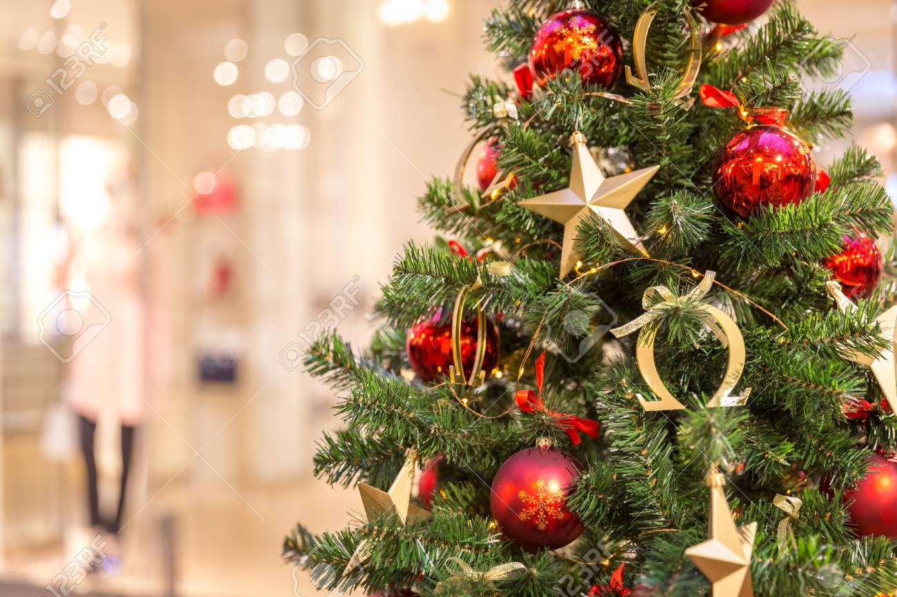Christmas Tree Decoration In Shopping Mall Stock Photo Picture And Royalty Free Image Image 72969882