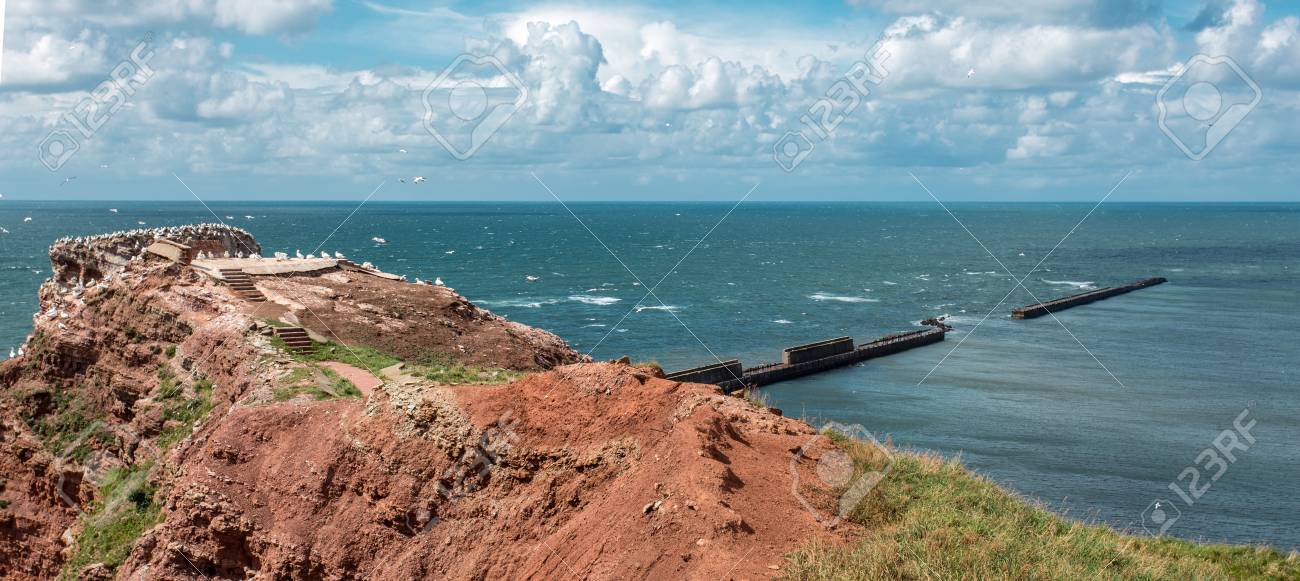 ヘルゴラント島から北の海 の写真素材 画像素材 Image