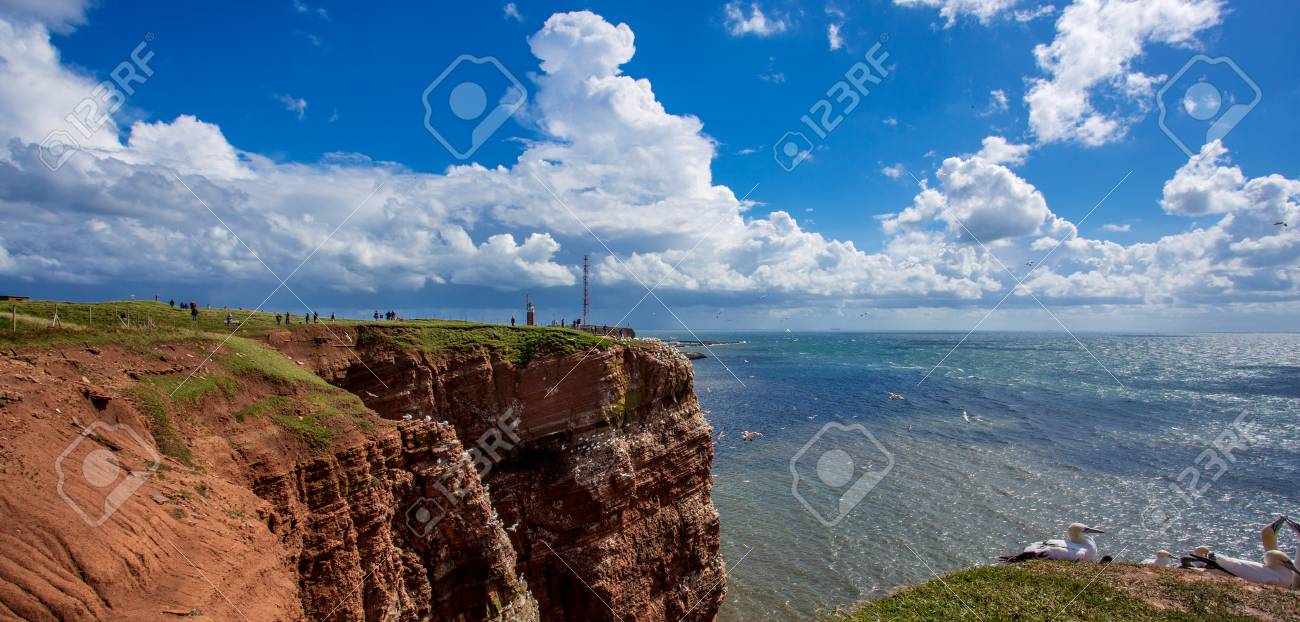 ヘルゴラント島のビュー の写真素材 画像素材 Image