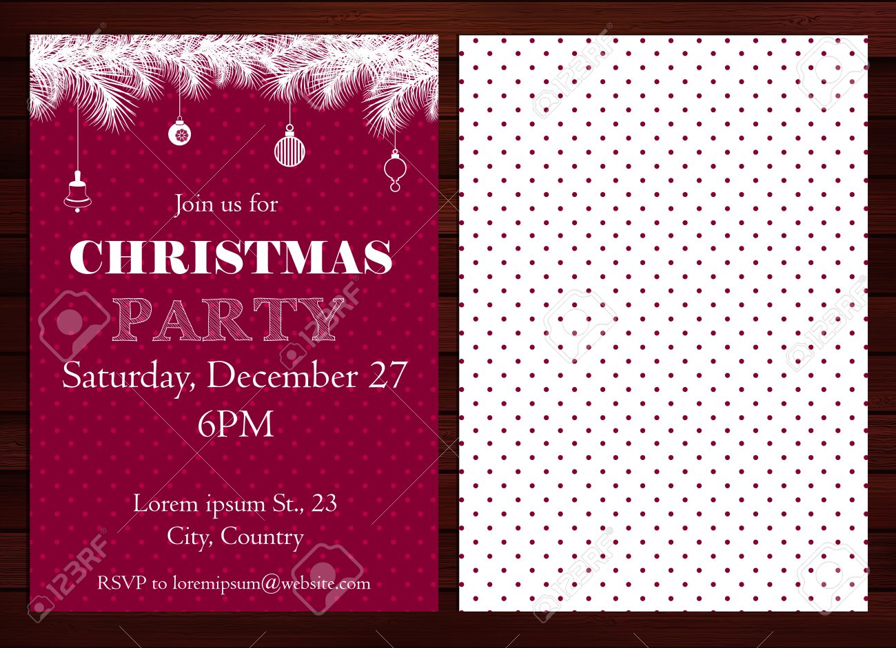 holiday party invitation background