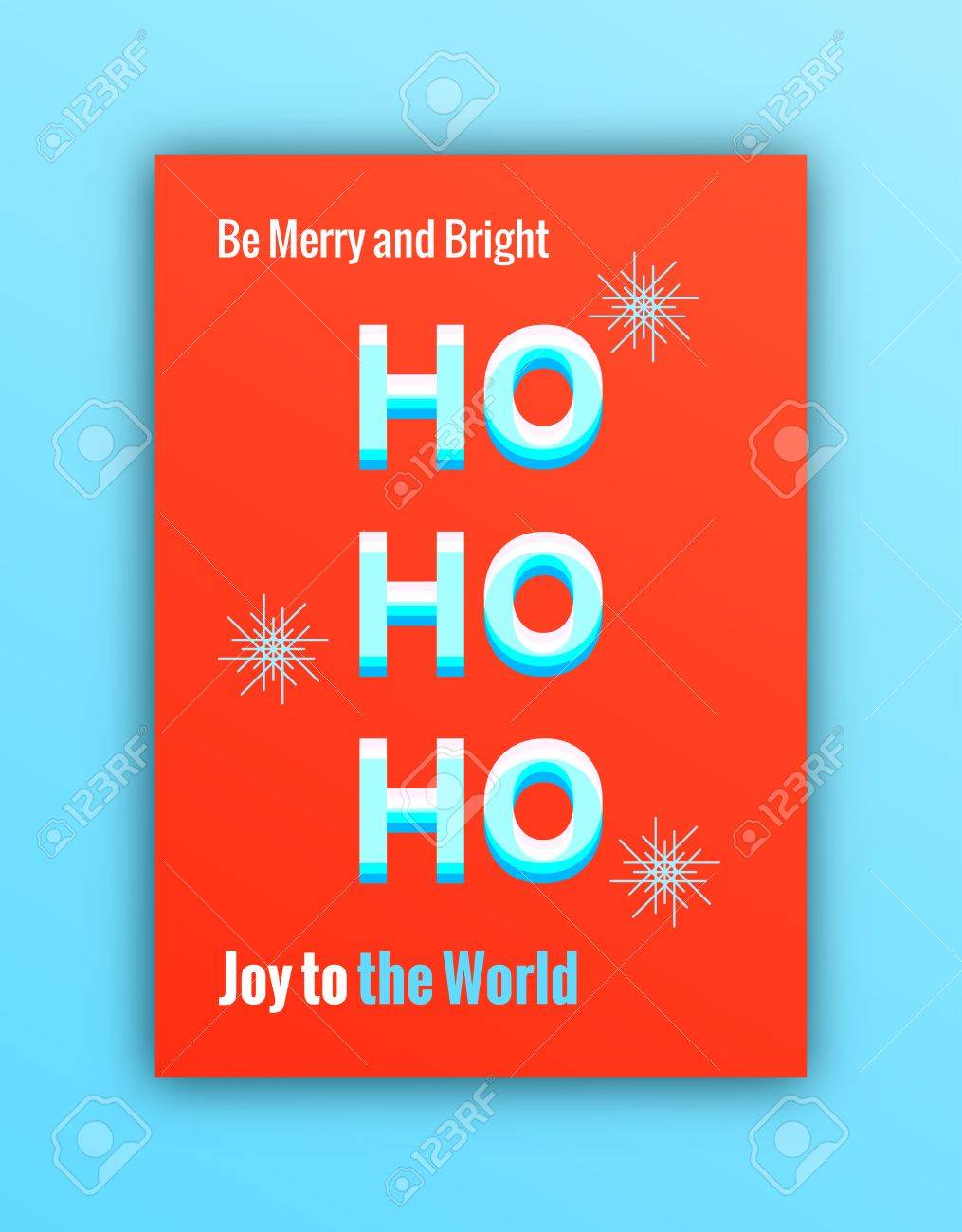 merry christmas greeting card trendy minimal design for posters