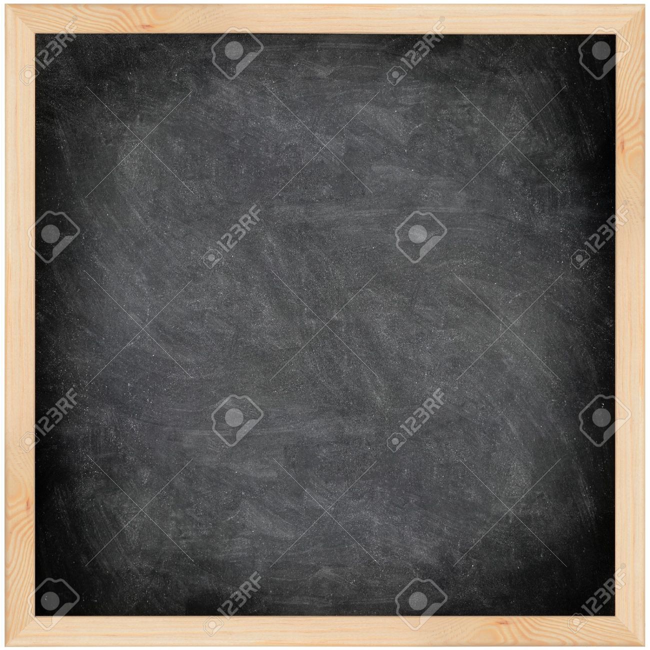 chalkboard blackboard with frame isolated black chalk board stock