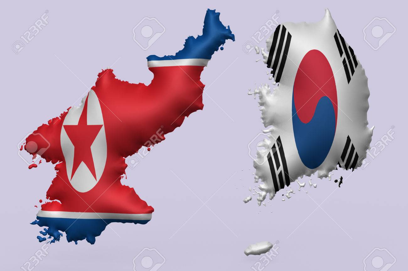 それらを一緒に表示の地図上にエンボス加工超北朝鮮と韓国の S フラグ の写真素材 画像素材 Image それらを一緒に表示の地図上にエンボス加工超北朝鮮と韓国の S フラグ の写真素材 画像素材 Image