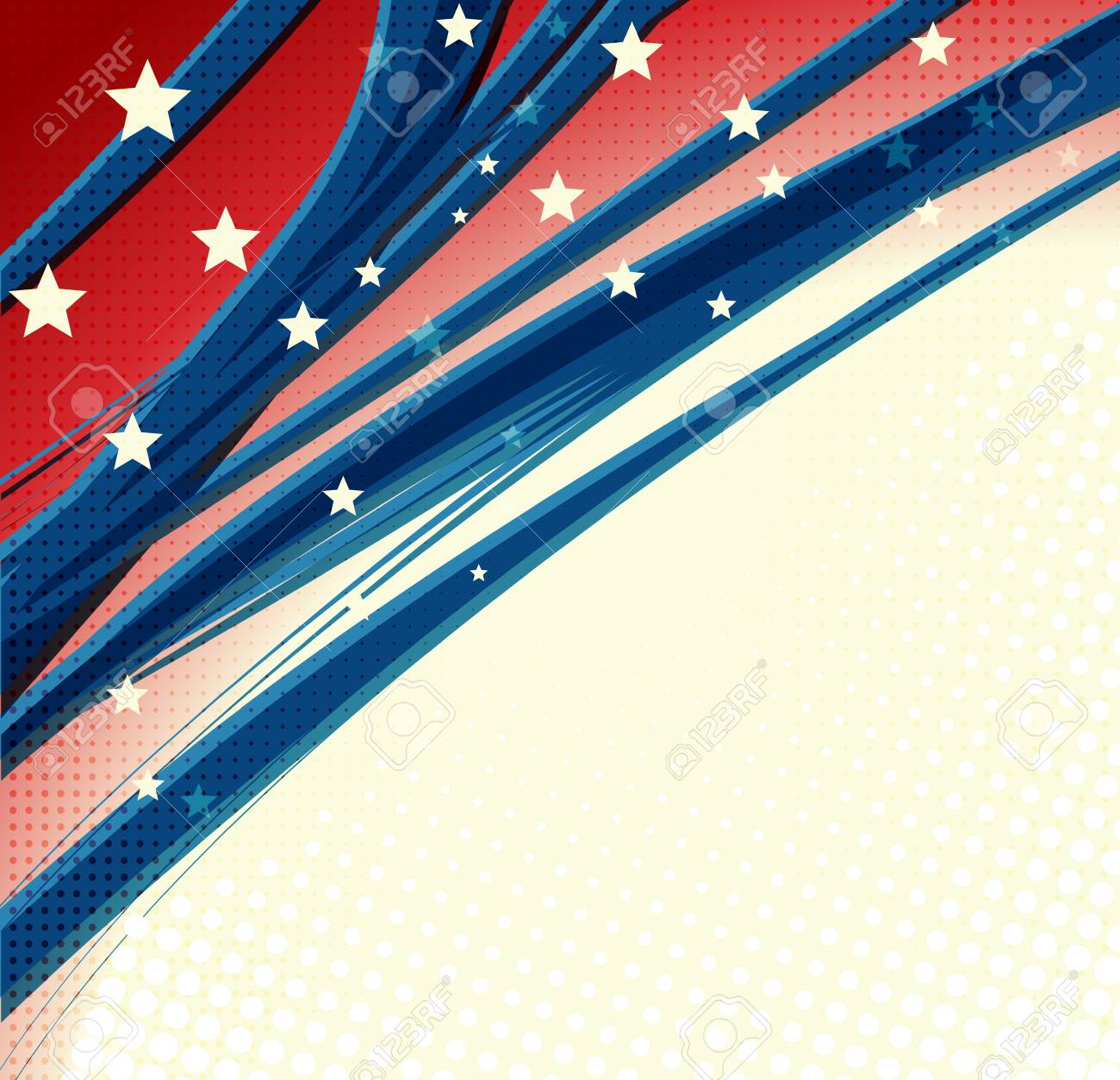 american independence day patriotic background vector illustration
