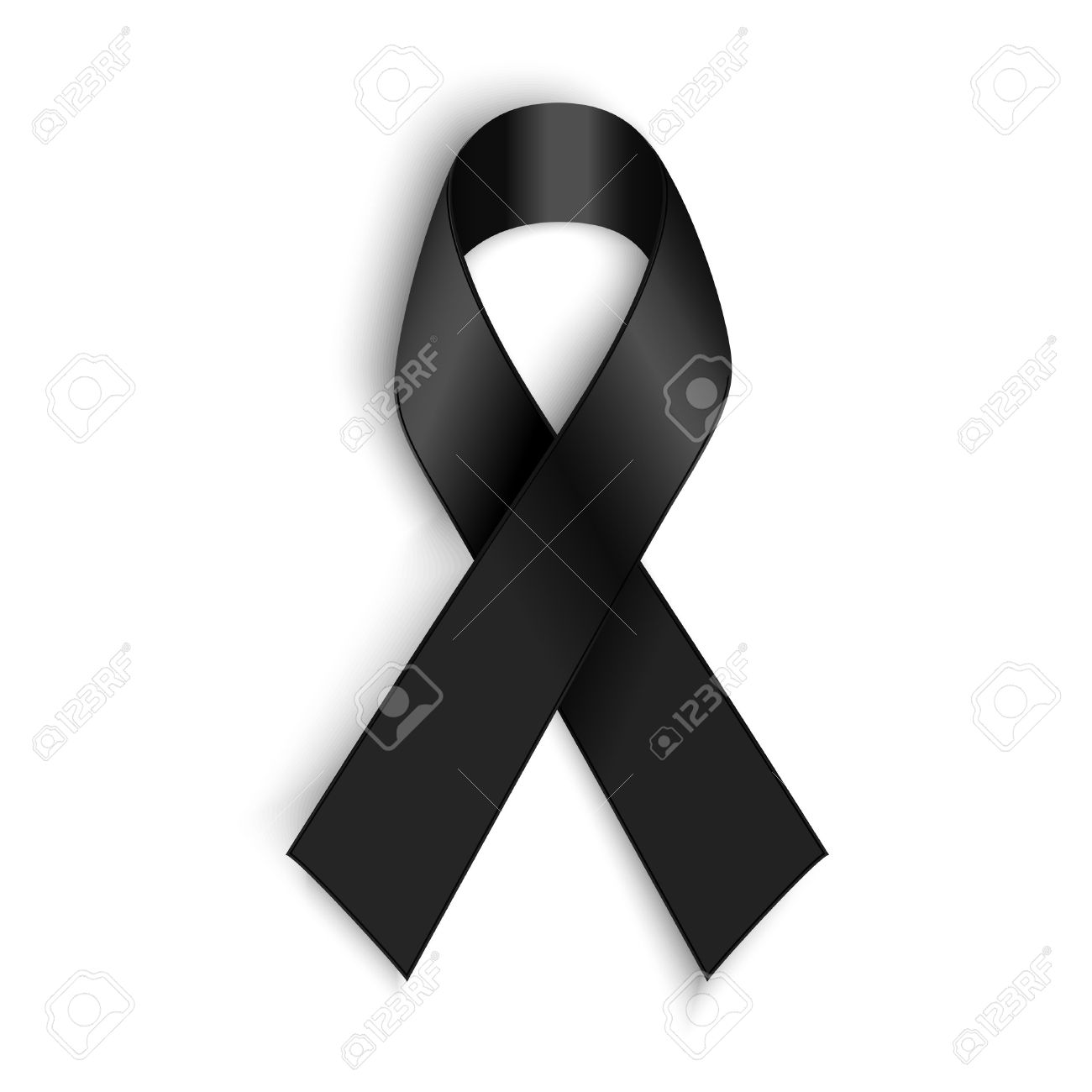 Vecteur Sensibilisation Ruban Noir Sur Fond Blanc Deuil Et Soutenir Symbole De Melanome Clip Art Libres De Droits Vecteurs Et Illustration Image