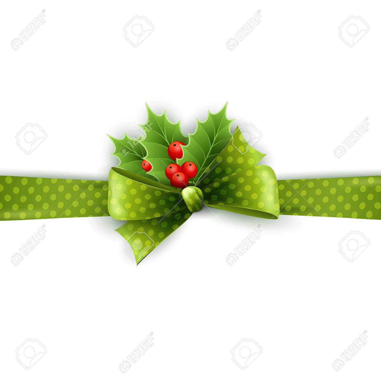 christmas ribbon decoration with