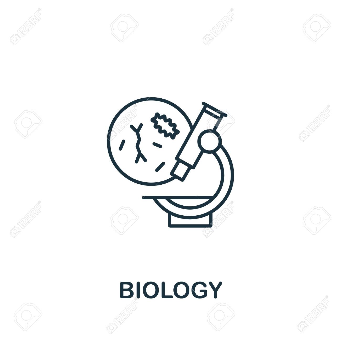 Biology Icon From Science Collection. Simple Line Element Biology Symbol  For Templates, Web Design And Infographics. Royalty Free SVG, Cliparts,  Vectors, and Stock Illustration. Image 143376934., image size:1300x1300