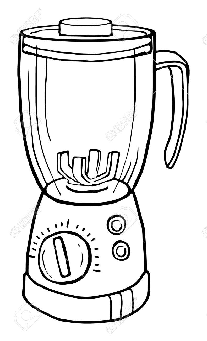Entsafter Gerät, Gezeichnet, Vektor Illustration Lizenzfrei Entsafter Gerät, Gezeichnet, Vektor Illustration Lizenzfrei