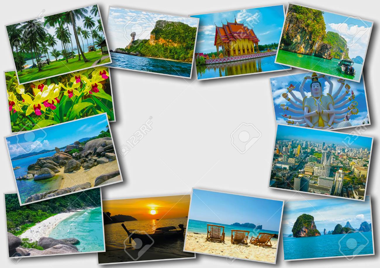 thai travel tourism concept collage of thailand images on stock thailand travel brochure