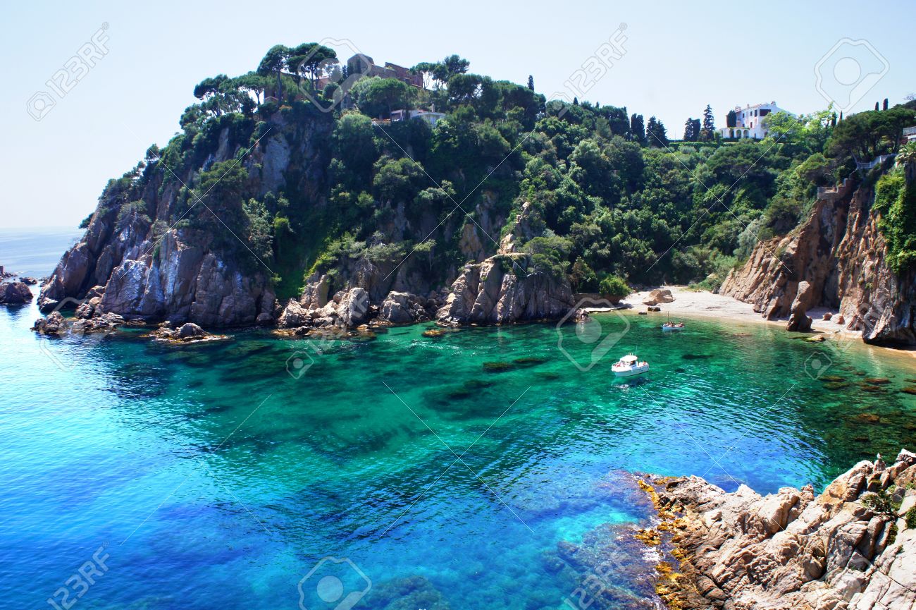 Costa Brava Landscape Blanes Catalonia Spain Stock Photo Picture And Royalty Free Image Image 19504401