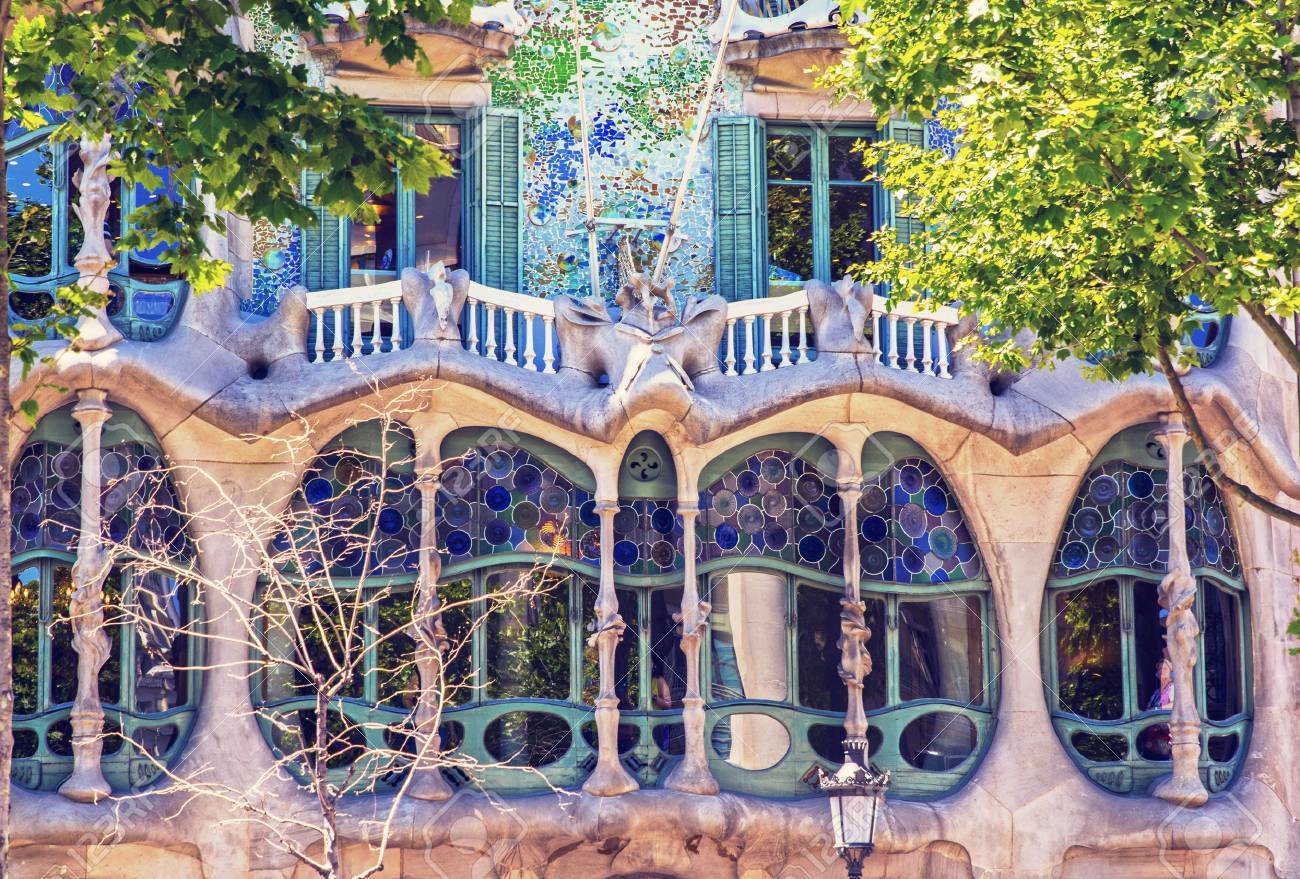 Barcelona Spanien 6 Juni 2015 Die Fassade Des Hauses Casa