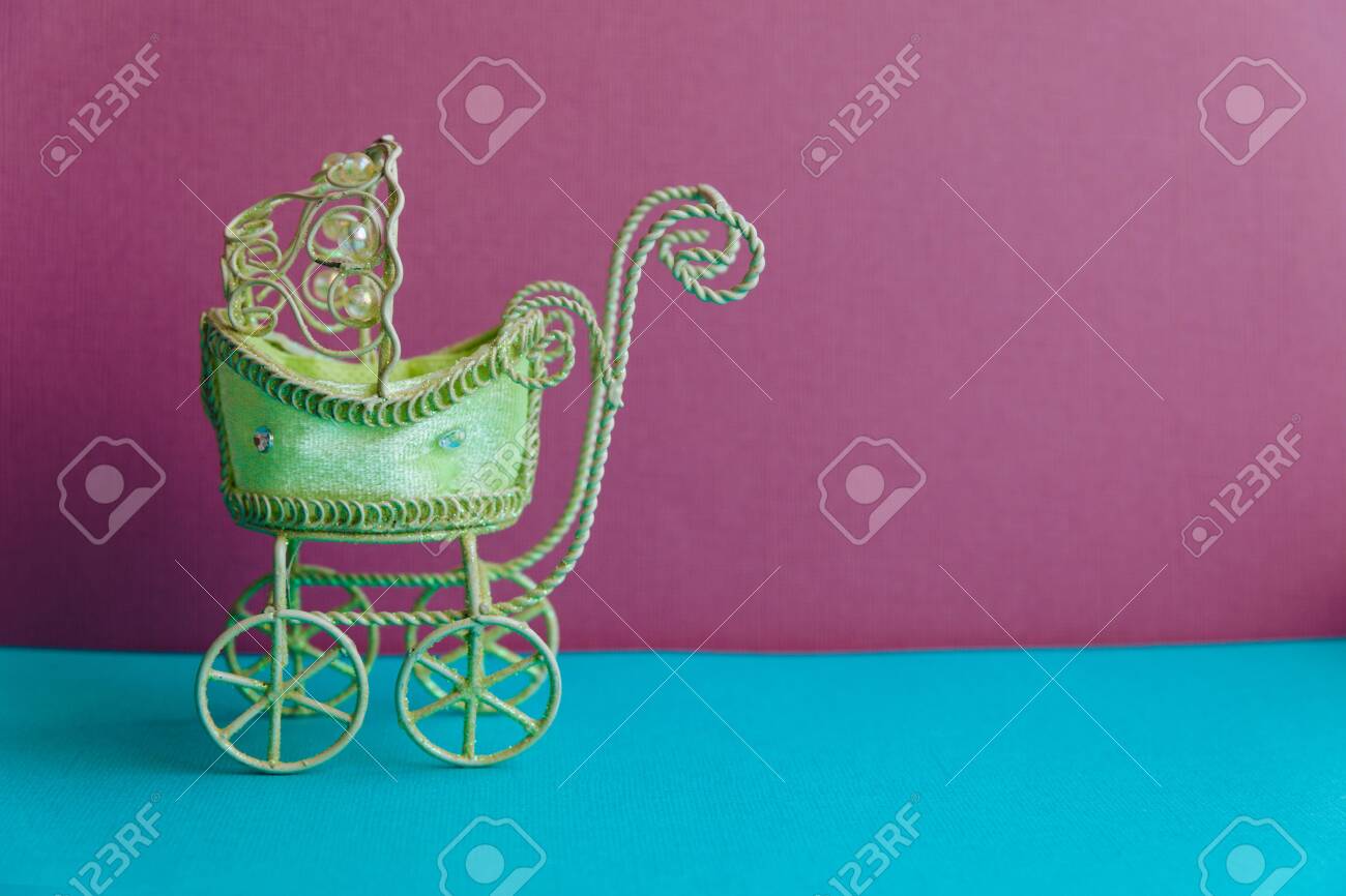 blue baby stroller toy