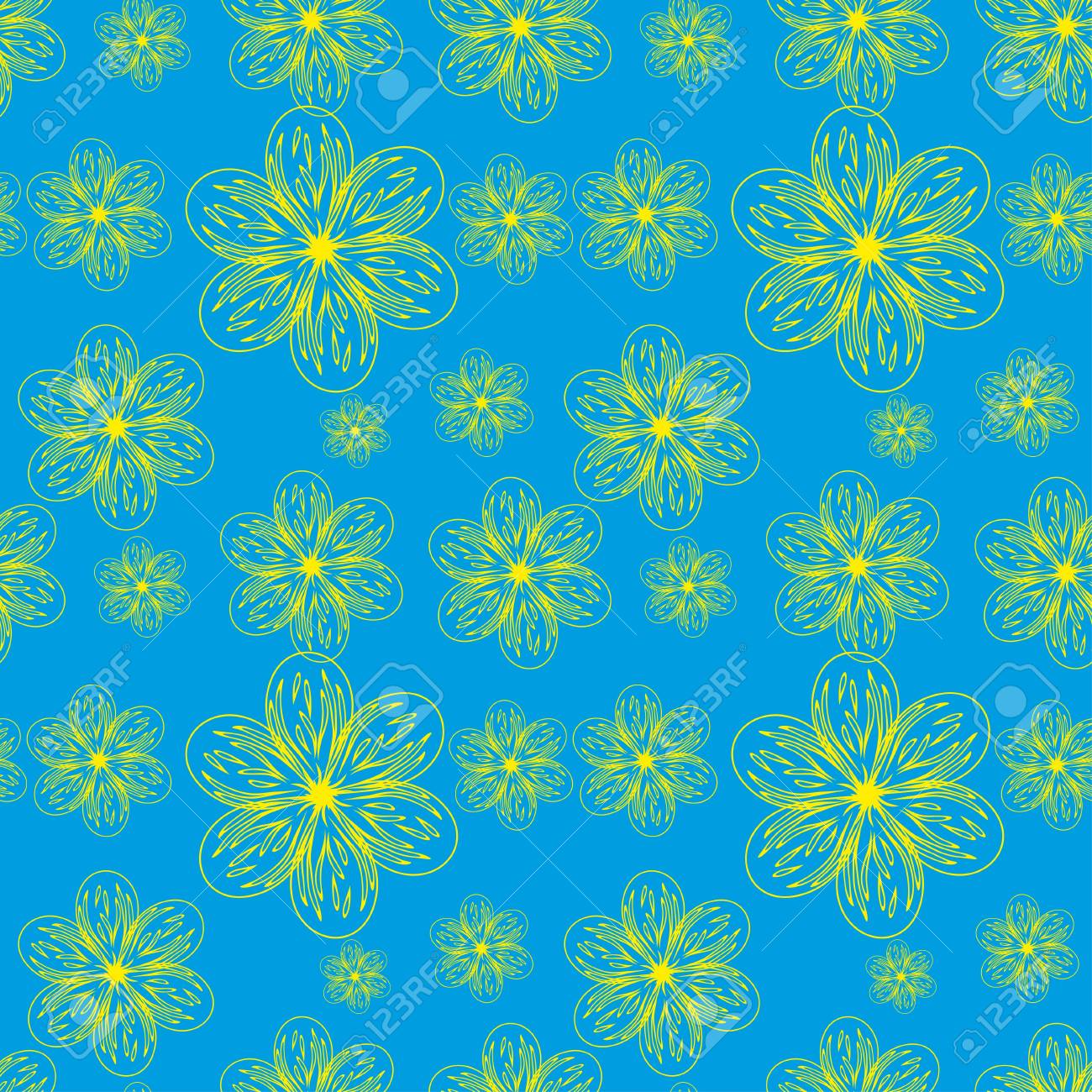 綺麗な花模様 登録の背景 のイラスト素材 ベクタ Image