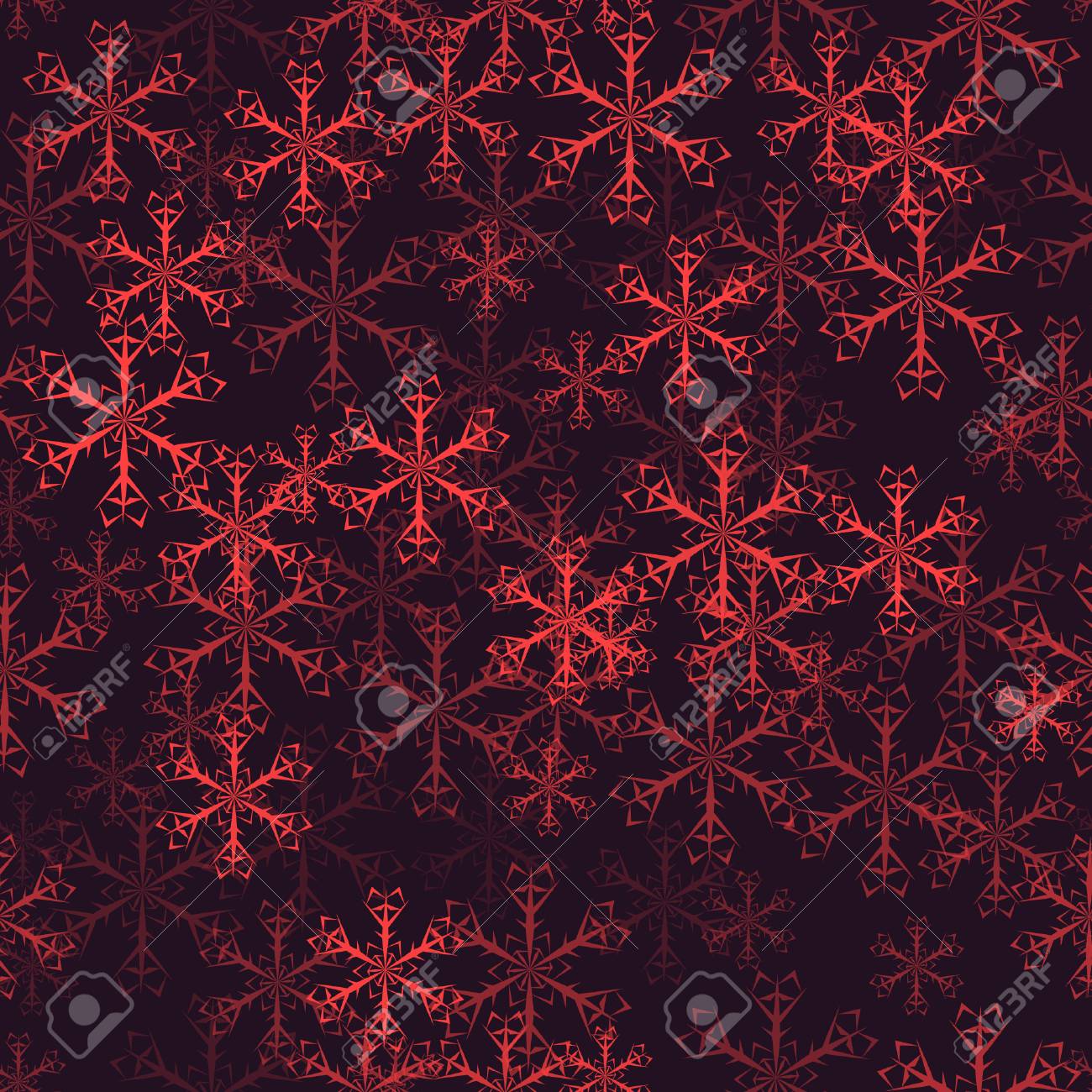 Senza Soluzione Di Continuità Con Fiocchi Di Neve Con La Maschera Di Ritaglio