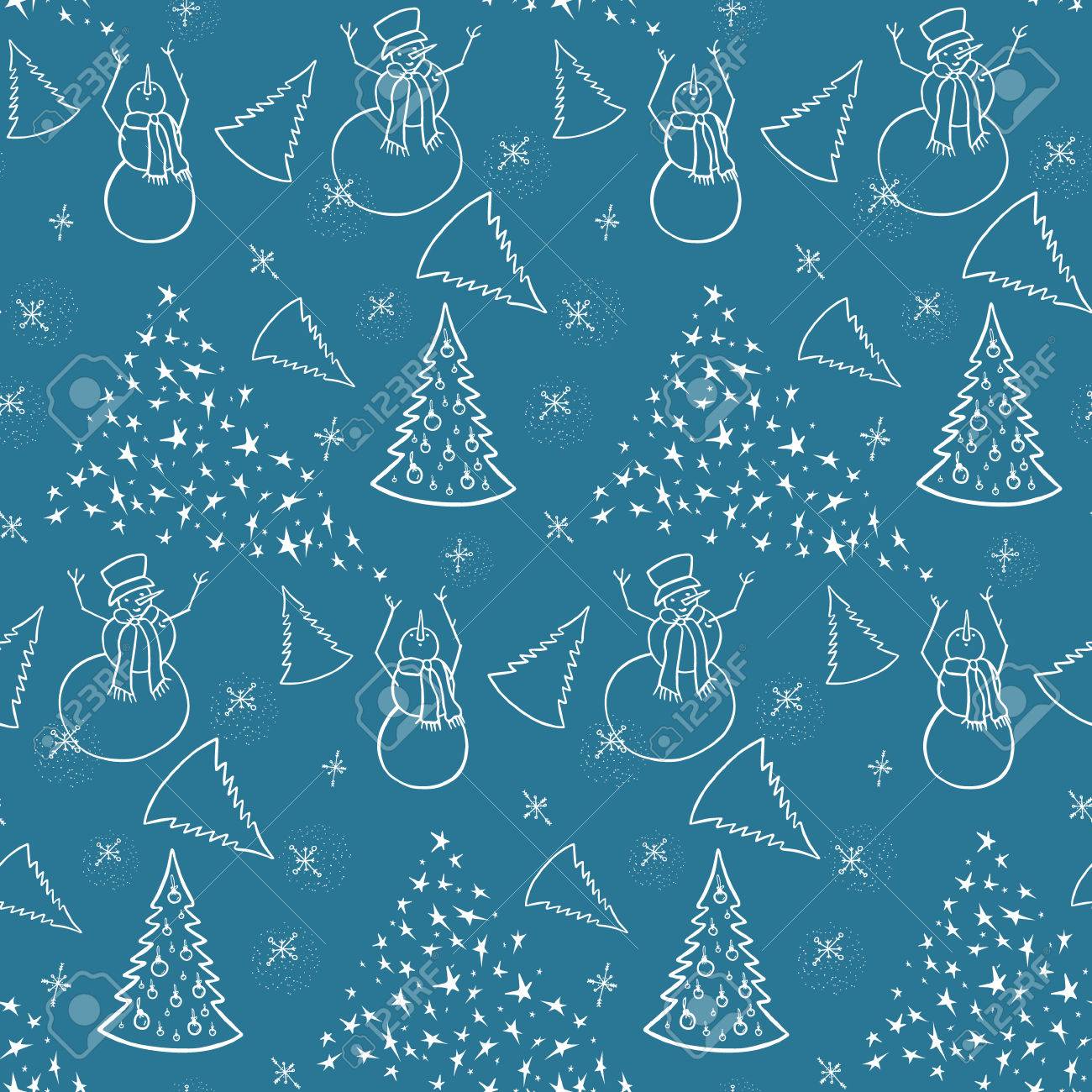 クリスマスの背景 雪だるまとクリスマス ツリー 包装紙 壁紙用イラスト 冬の休日カードの要素 シームレス パターン のイラスト素材 ベクタ Image クリスマスの背景 雪だるまとクリスマス ツリー 包装紙 壁紙用イラスト 冬の休日カードの要素 シームレス パターン のイラスト素材 ベクタ Image