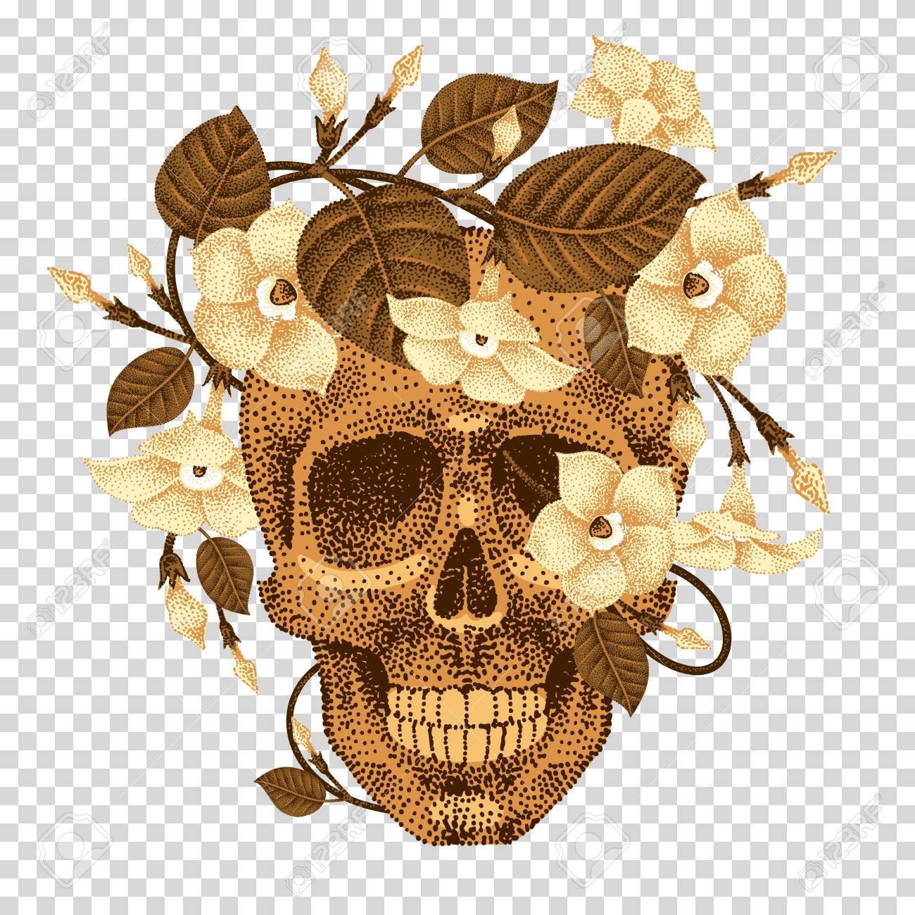 Transparent ivy print
