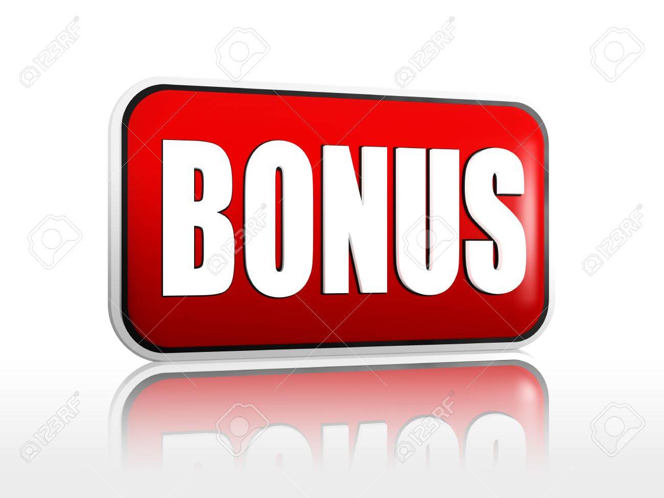 3d Red Block Like Banner With Text Bonus Stock Photo Picture And Royalty Free Image Image