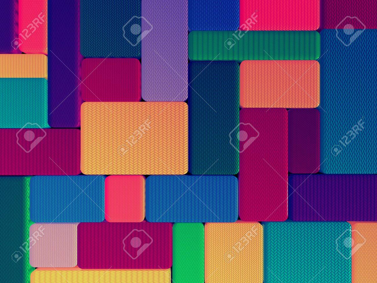 abstract background 3d color boxes with fabric texture stock photo boxes color
