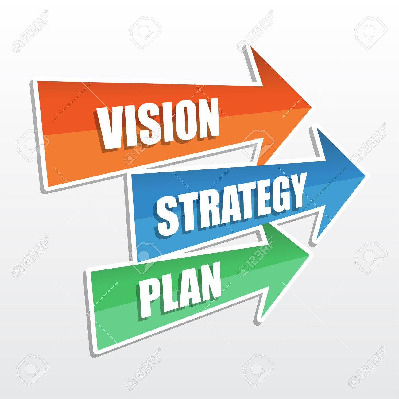 vision, strategy, plan - text in arrows, business development concept, flat design, vector - 60858664 vision, strategy, plan - text in arrows, business development concept, flat design, vector - 60858664