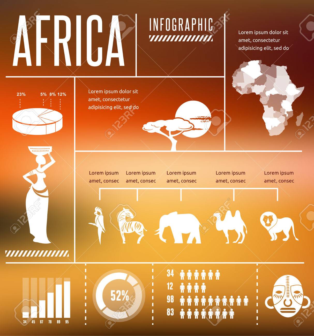 africa infographics and background royalty free cliparts vectors free african background graphic designs for flyer