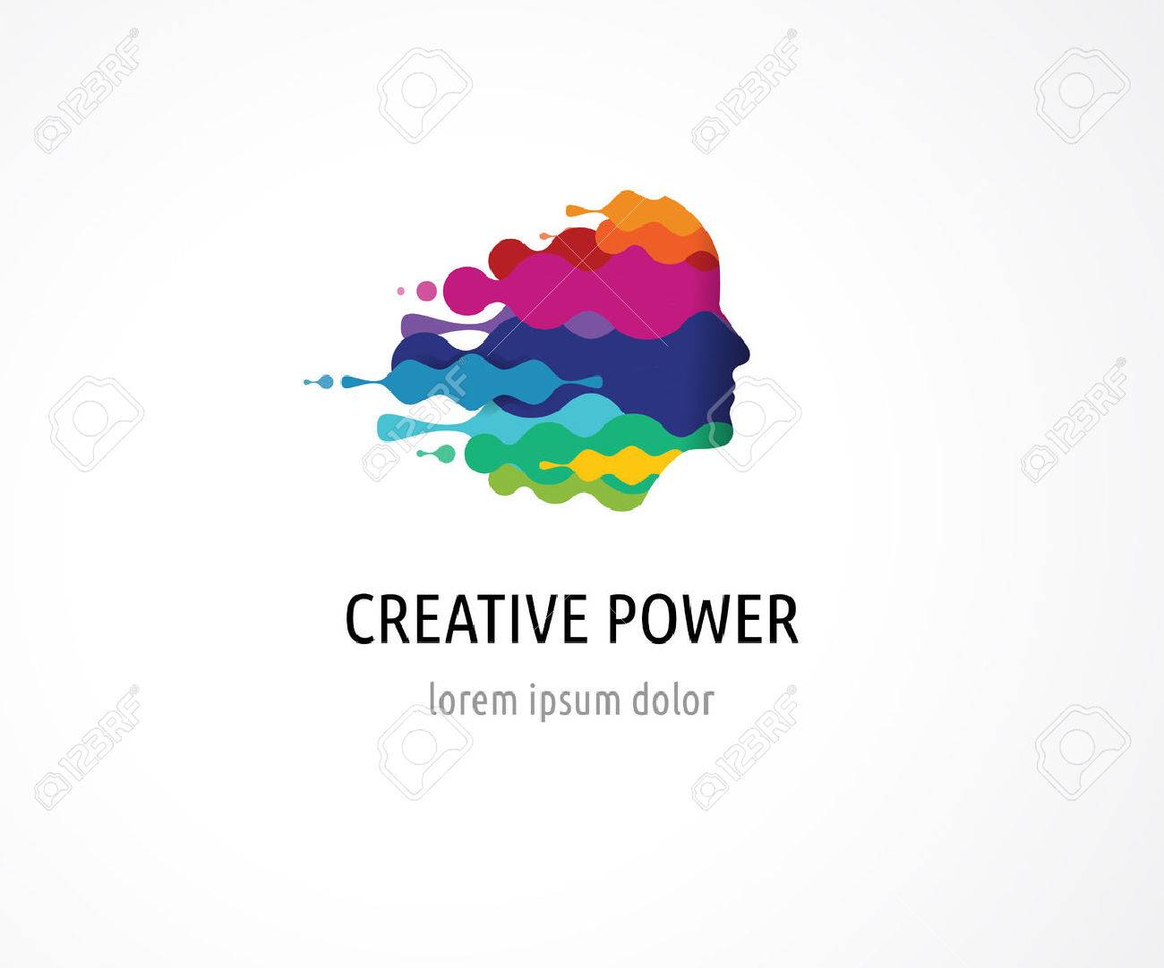 Brain, smart, Creative mind, learning and design icons. Man head, people colorful symbols - 58658856 Brain, smart, Creative mind, learning and design icons. Man head, people colorful symbols - 58658856