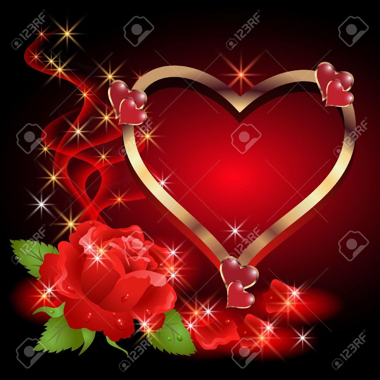 Fashion style Rose Golden heart for woman Fashion week Rose Golden heart for girls