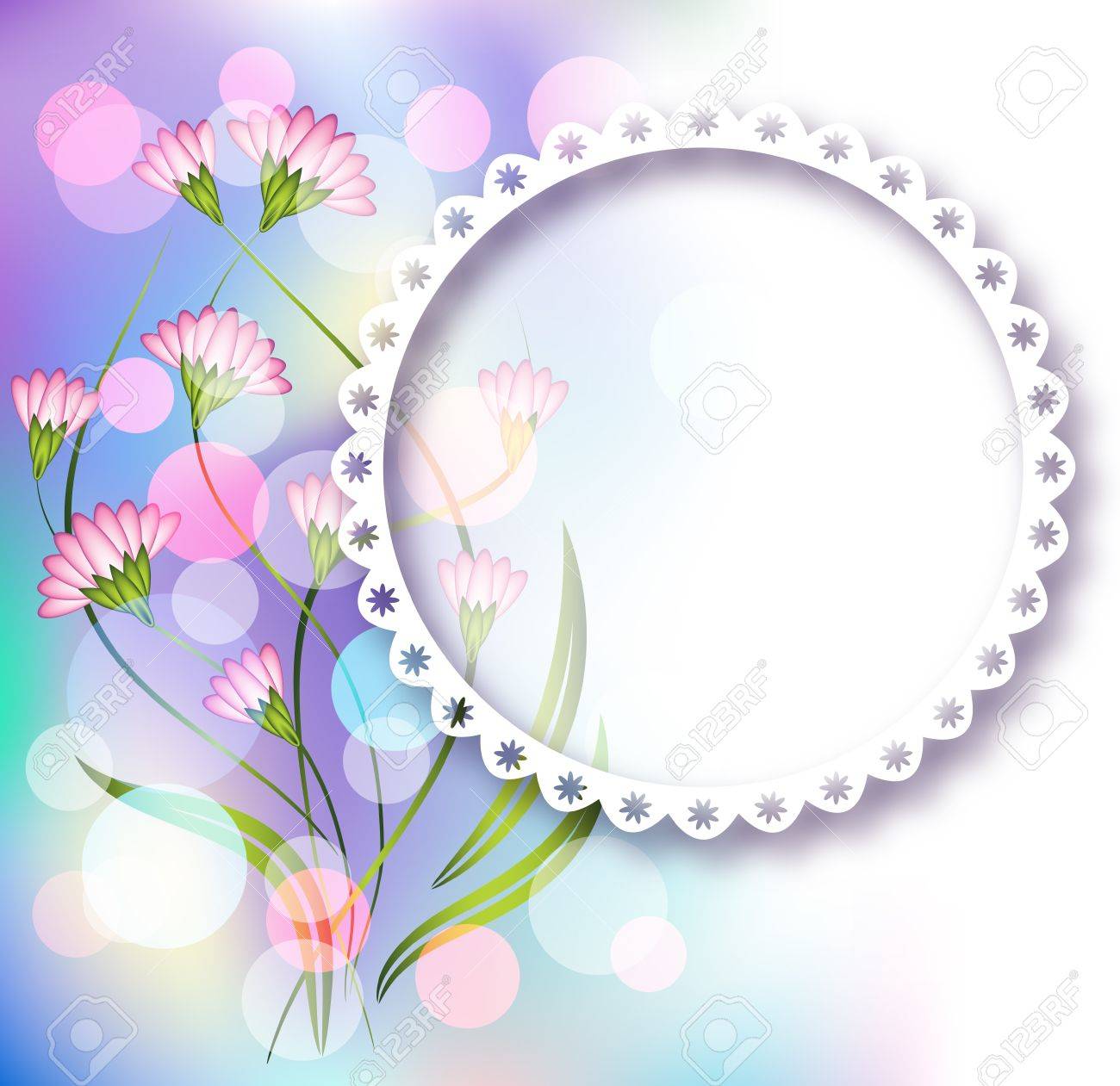 page layout photo album with floral ornament stock vector 14123016