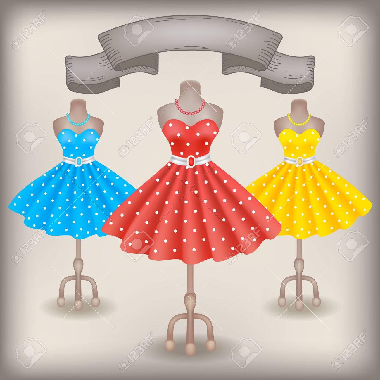 Fashionable polka dot dresses in retro style 14 Fashionable polka dot dresses in retro style 67