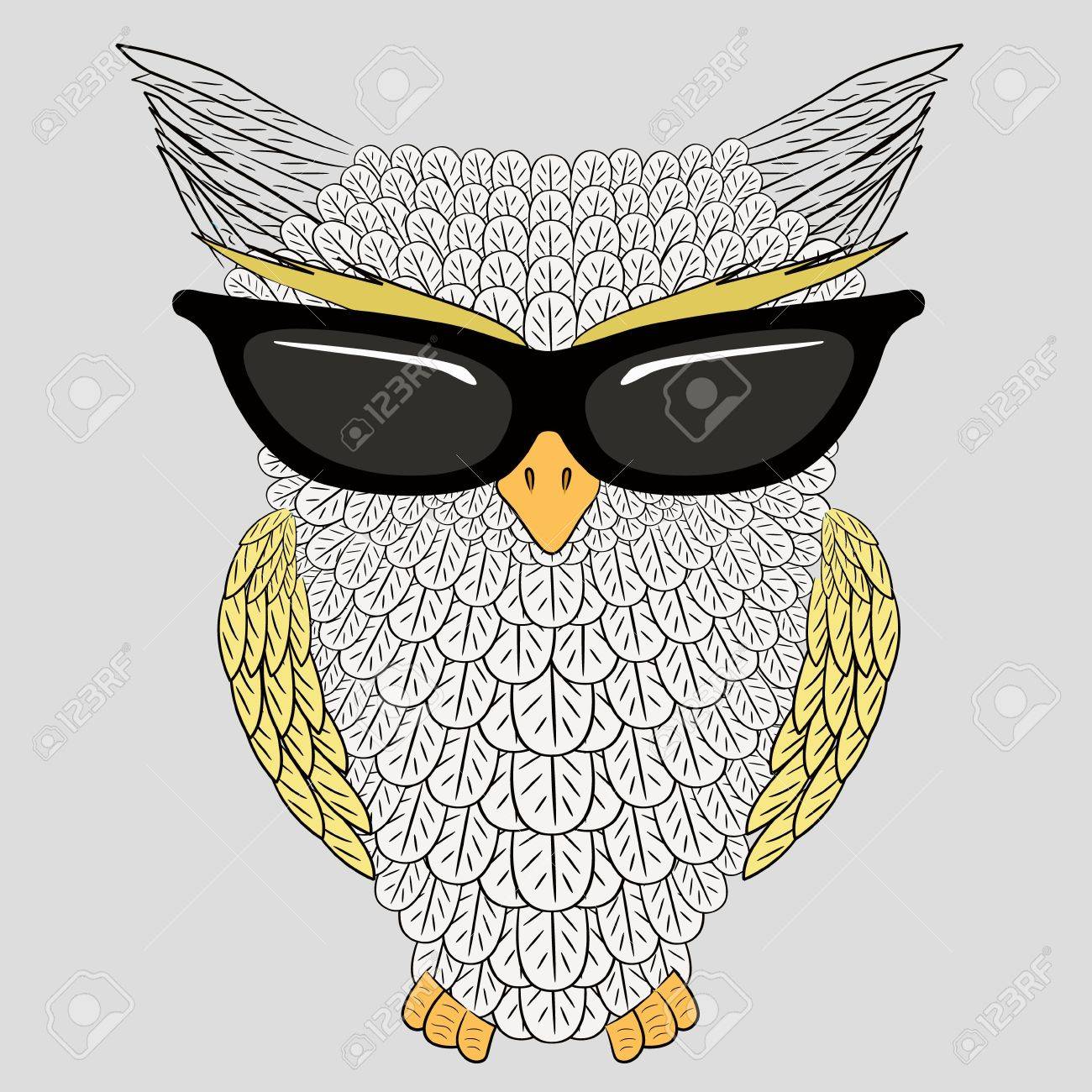 owl with sunglasses