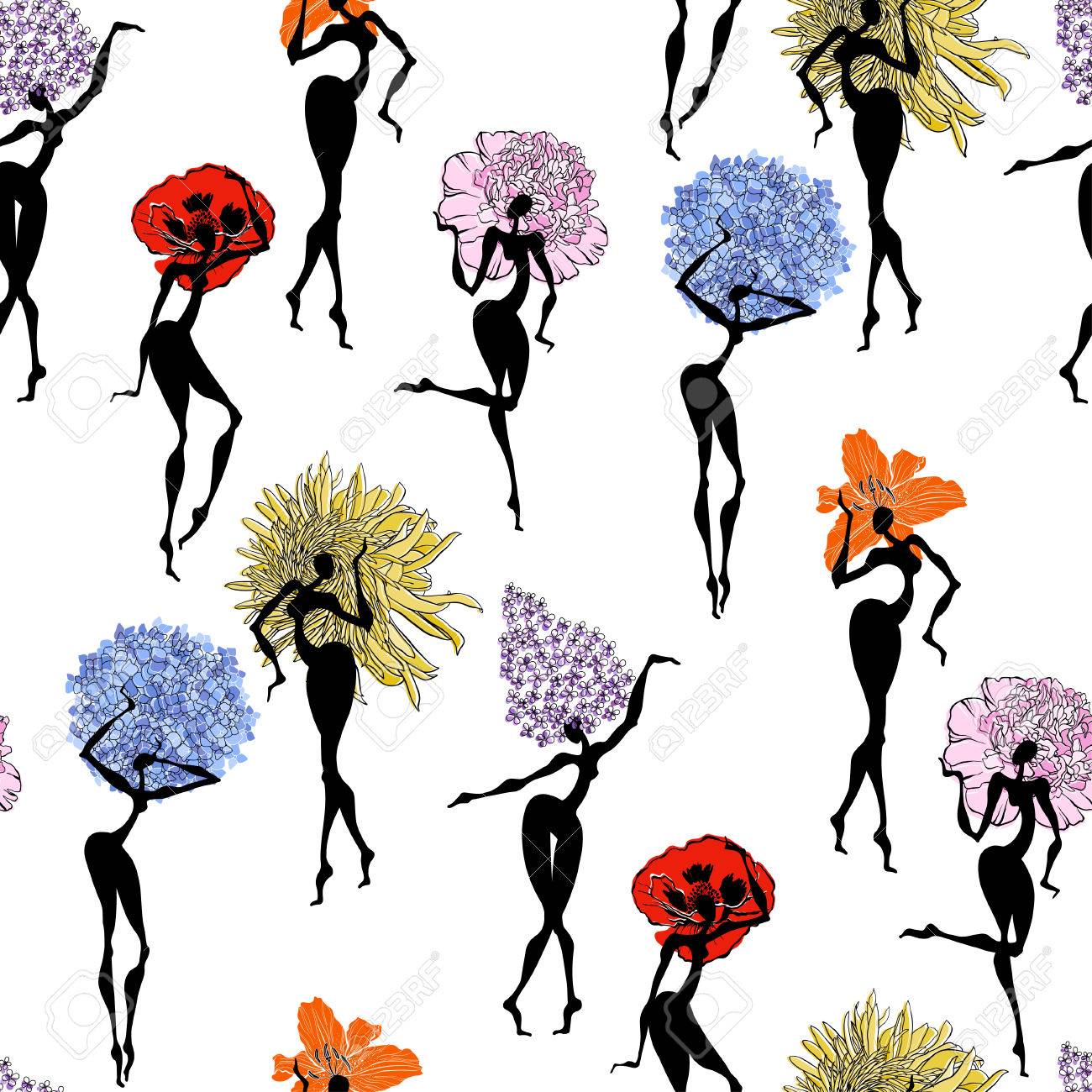 花の女の子をダンスでシームレスなパターン ユリ ポピー 菊 ライラック 牡丹 アジサイ のイラスト素材 ベクタ Image 8073 花の女の子をダンスでシームレスなパターン ユリ ポピー 菊 ライラック 牡丹 アジサイ のイラスト素材 ベクタ Image 8073