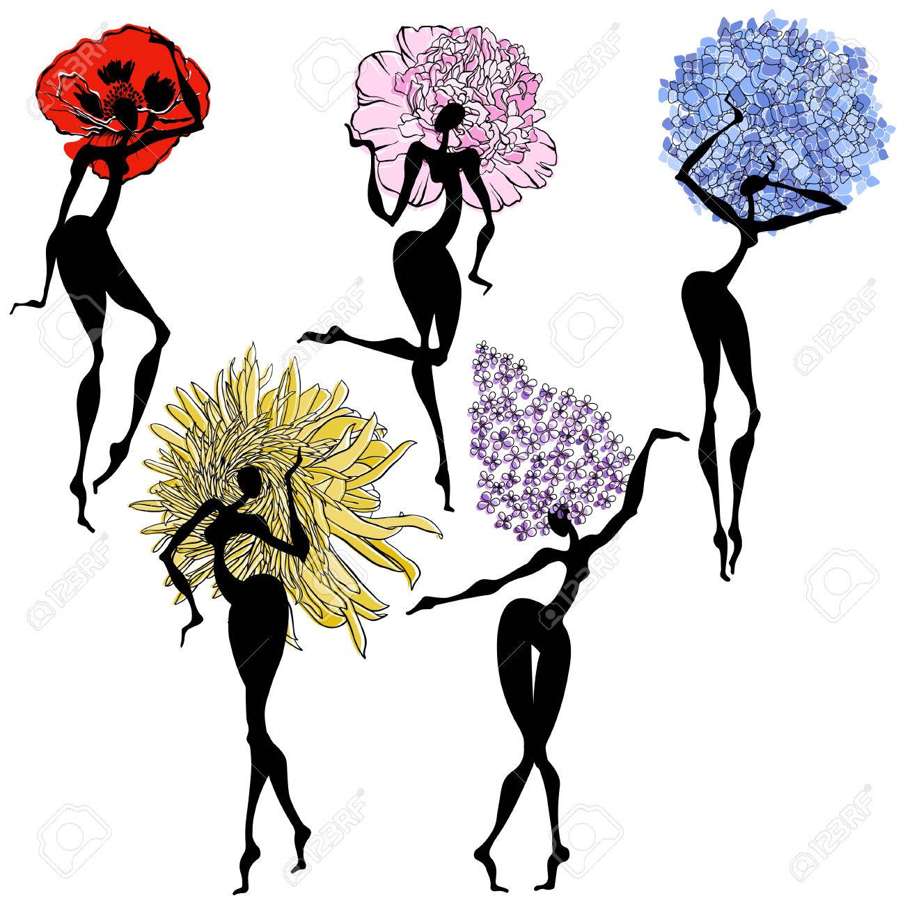 女の子の花 ベクトル踊る女の子の 5 つの異なる亜種のイラスト ケシ 菊 ライラック 牡丹 アジサイ スケッチ デザインの要素を分離します のイラスト素材 ベクタ Image 2840 女の子の花 ベクトル踊る女の子の 5 つの異なる亜種のイラスト ケシ 菊 ライラック 牡丹 アジサイ スケッチ デザインの要素を分離します のイラスト素材 ベクタ Image 2840