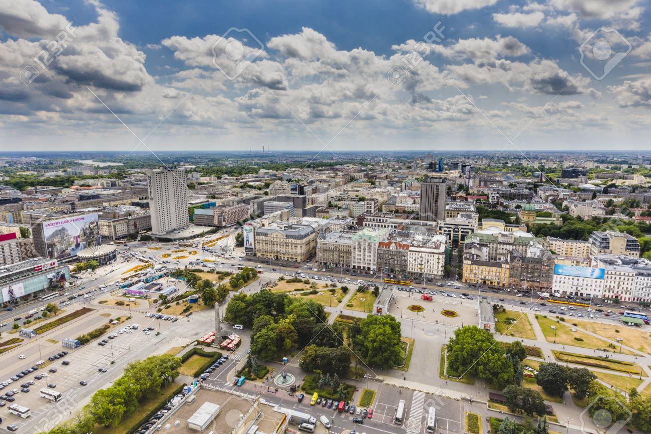 View From The Observation Deck Of The Palace Of Culture And