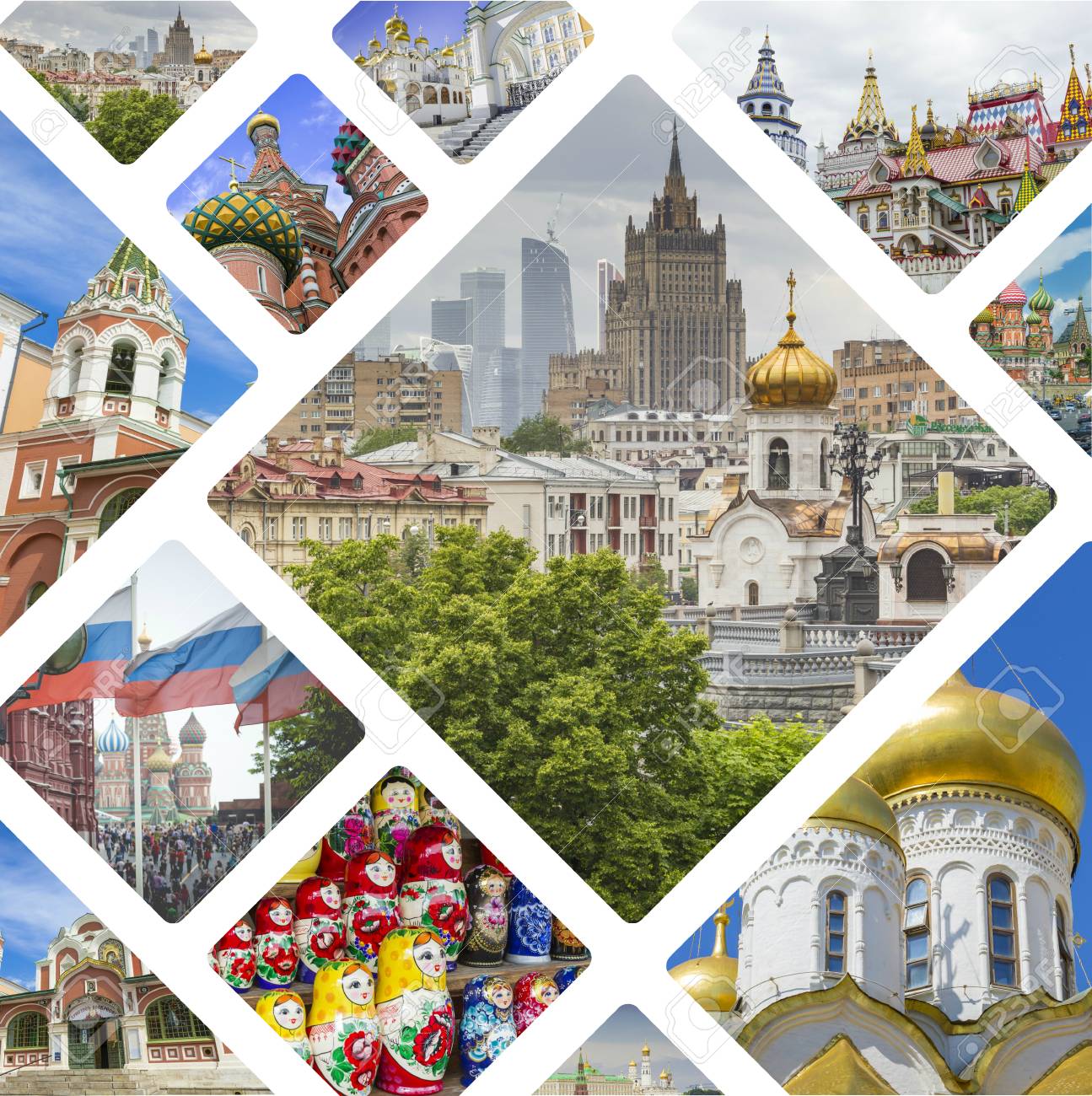 москва коллаж