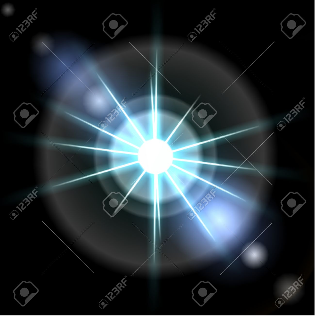 青い光の星 レンズ フレア エフェクトをベクトルします のイラスト素材 ベクタ Image 青い光の星 レンズ フレア エフェクトをベクトルします のイラスト素材 ベクタ Image