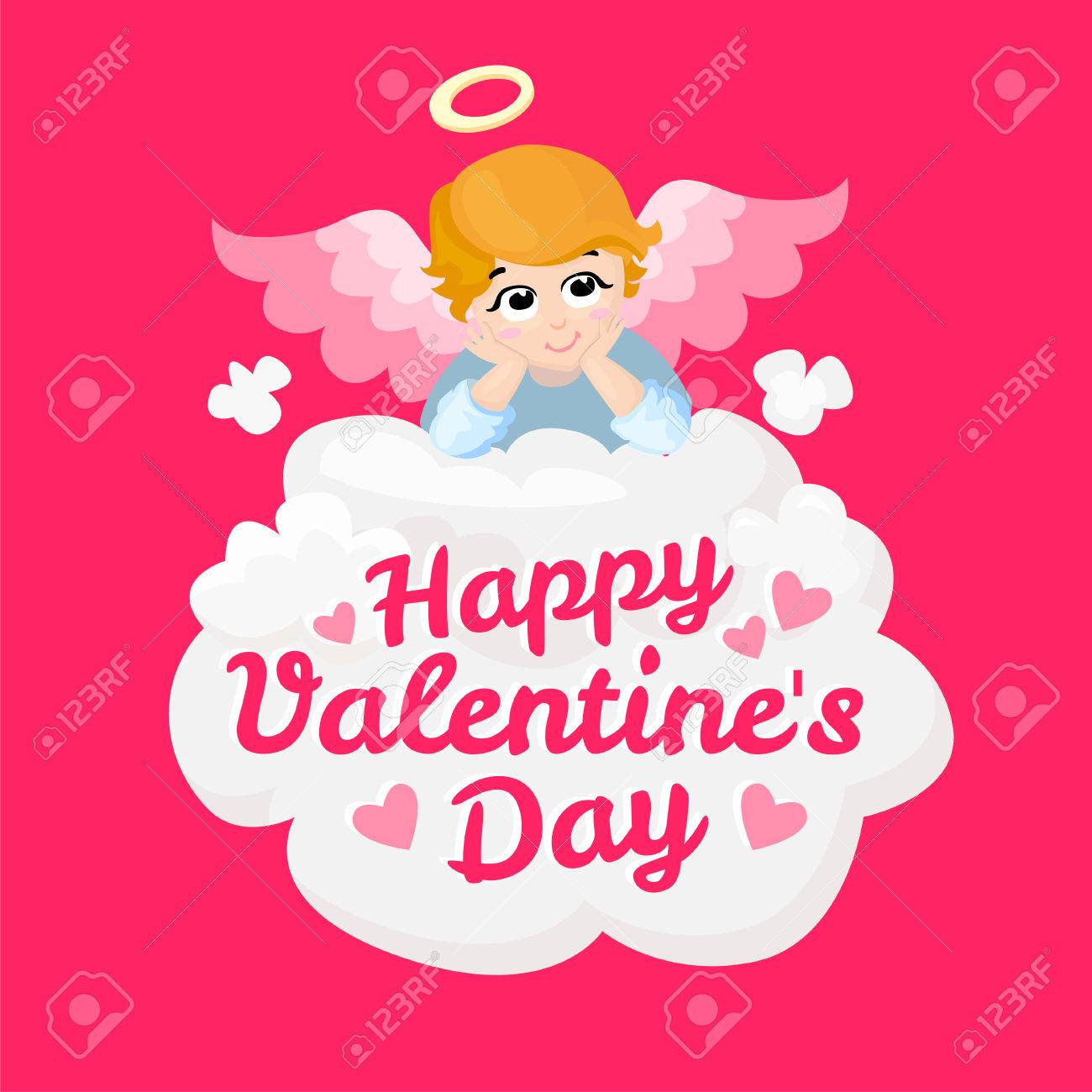 Baby Engel Vektor Cartoon Charakter Frohlichen Valentinstag Engelsflugel Auf Einer Wolke Grusskarte Amor Liegend Auf Einer Wolke Isoliert Abbildung Eps 10 Lizenzfrei Nutzbare Vektorgrafiken Clip Arts Illustrationen Image 67178929
