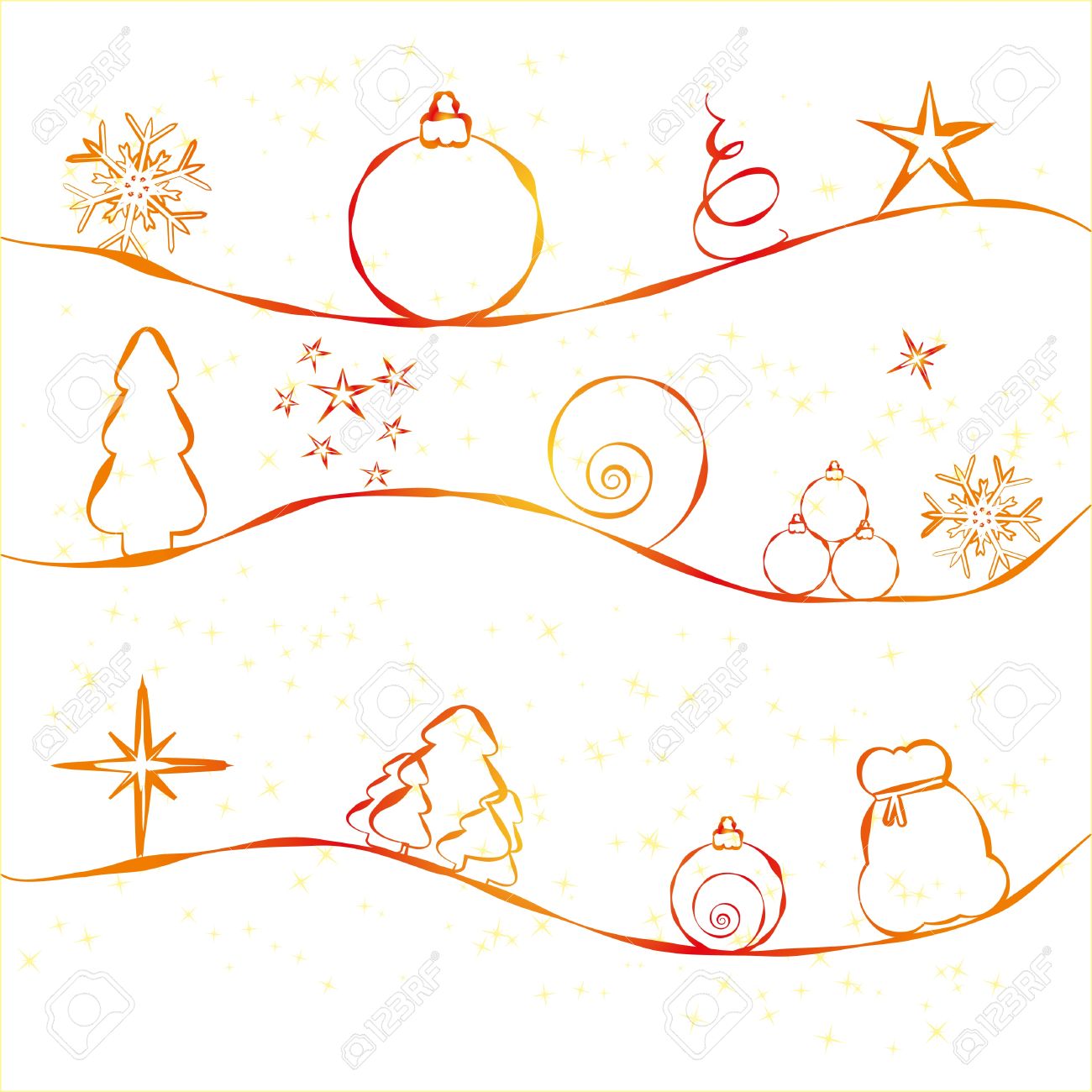christmas card with simple
