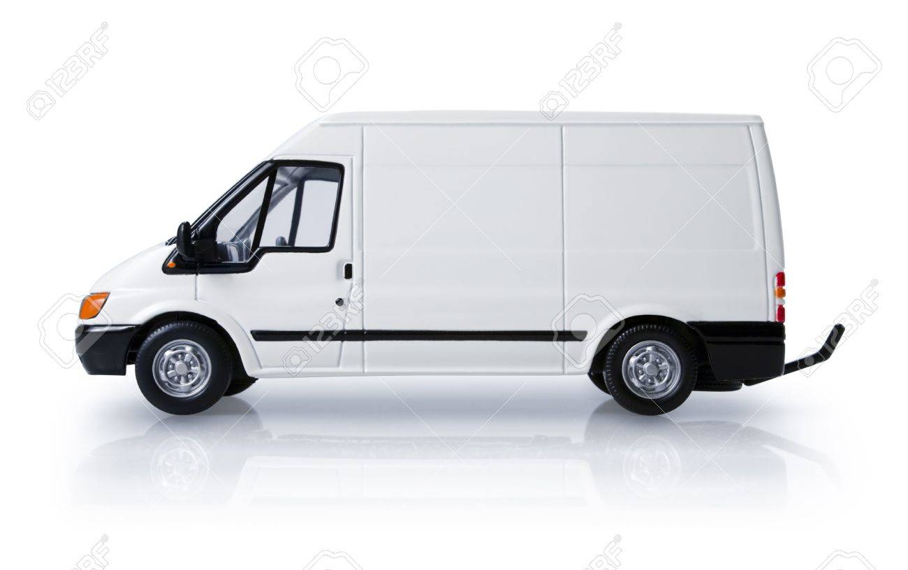 white transit van
